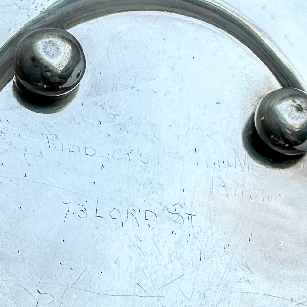 Antique Silver Plated Butter Dish