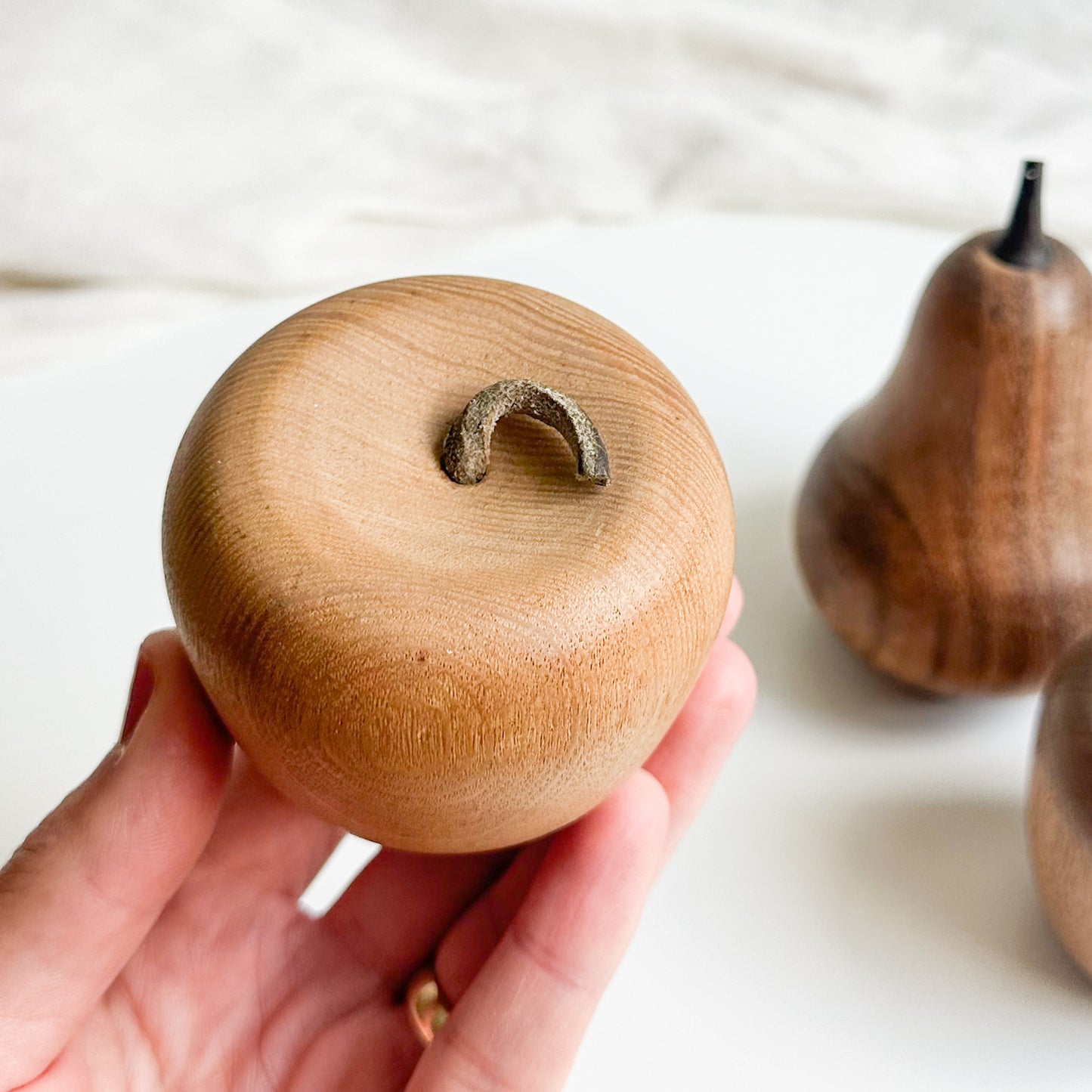Wooden Apples and Pear