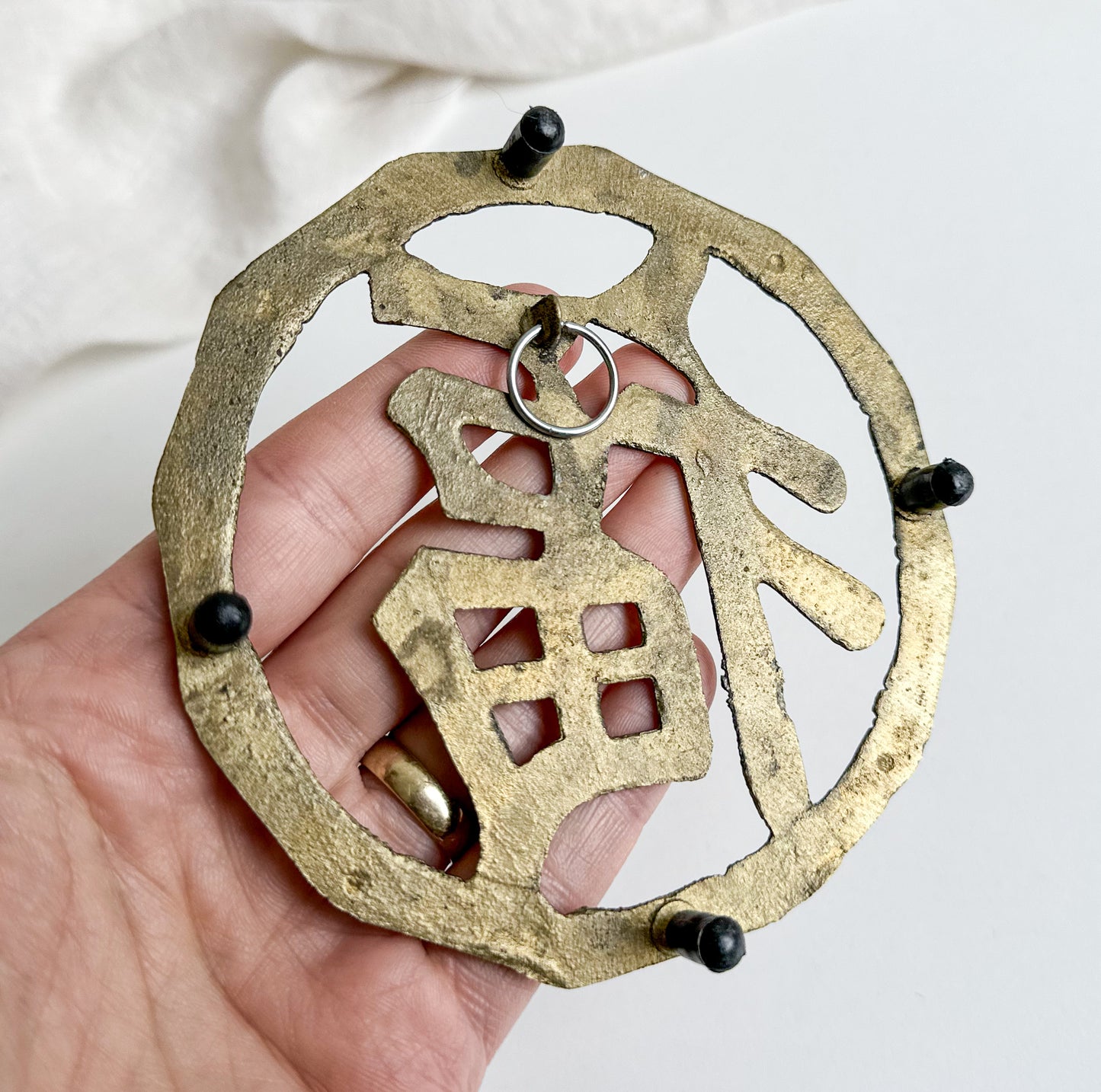 Asian Brass Small Trivet