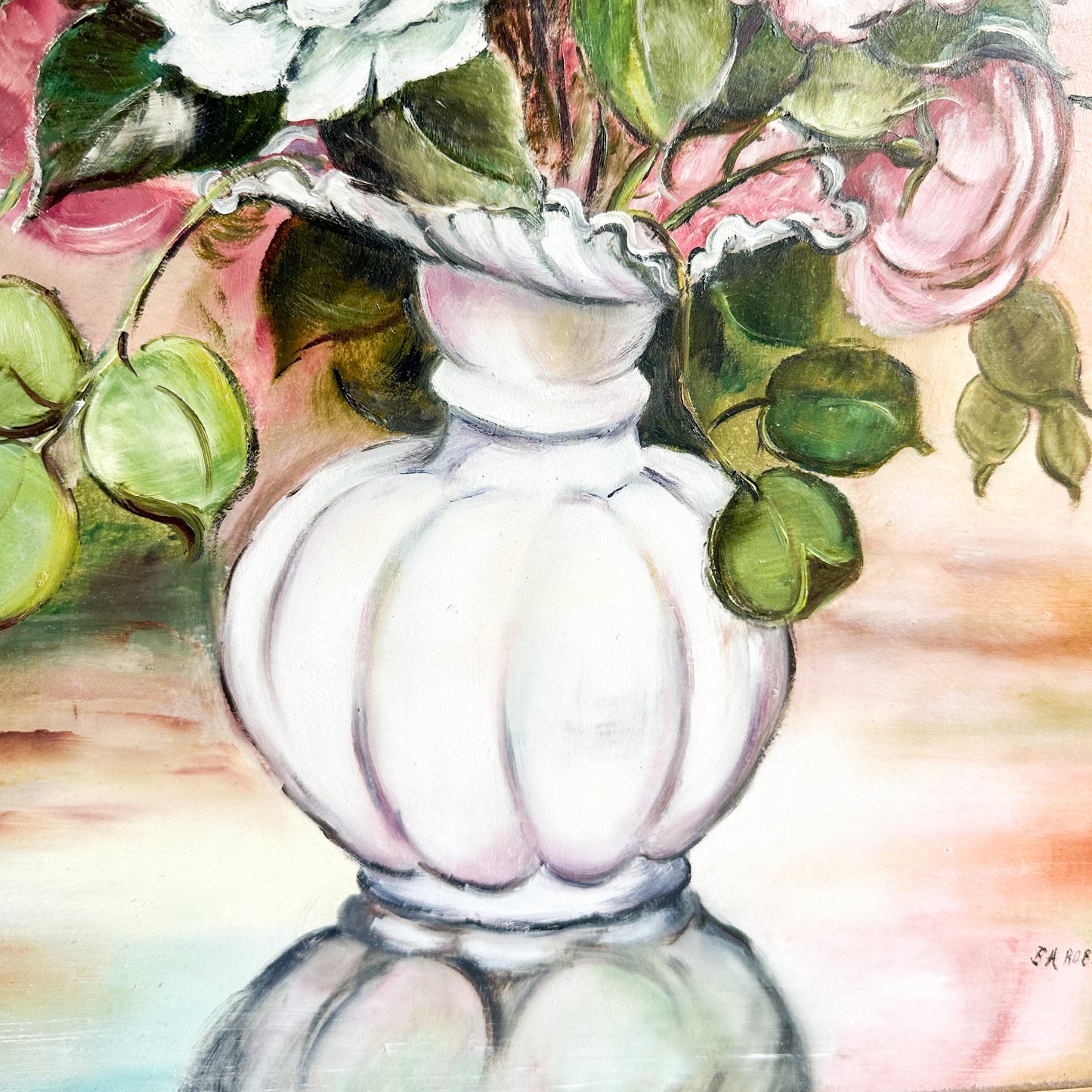 Large Floral Oil Painting