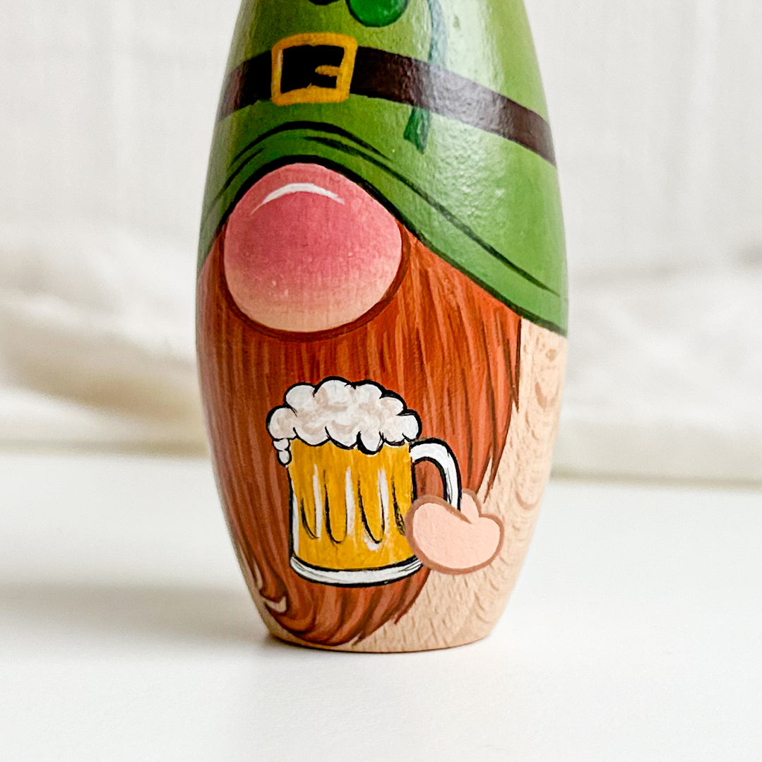 Hand Painted St Patrick’s Gnome