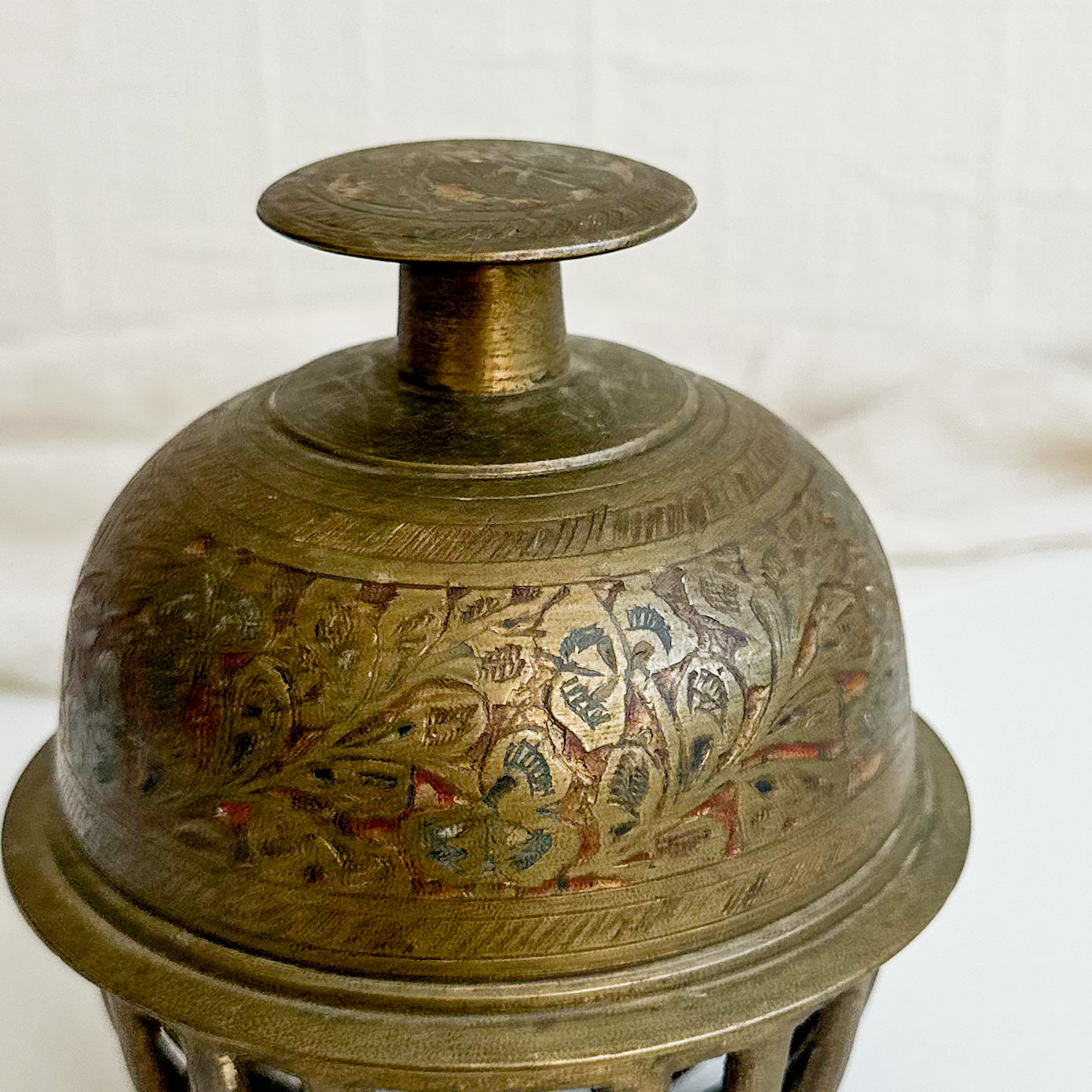 Large Brass Elephant Claw Bell