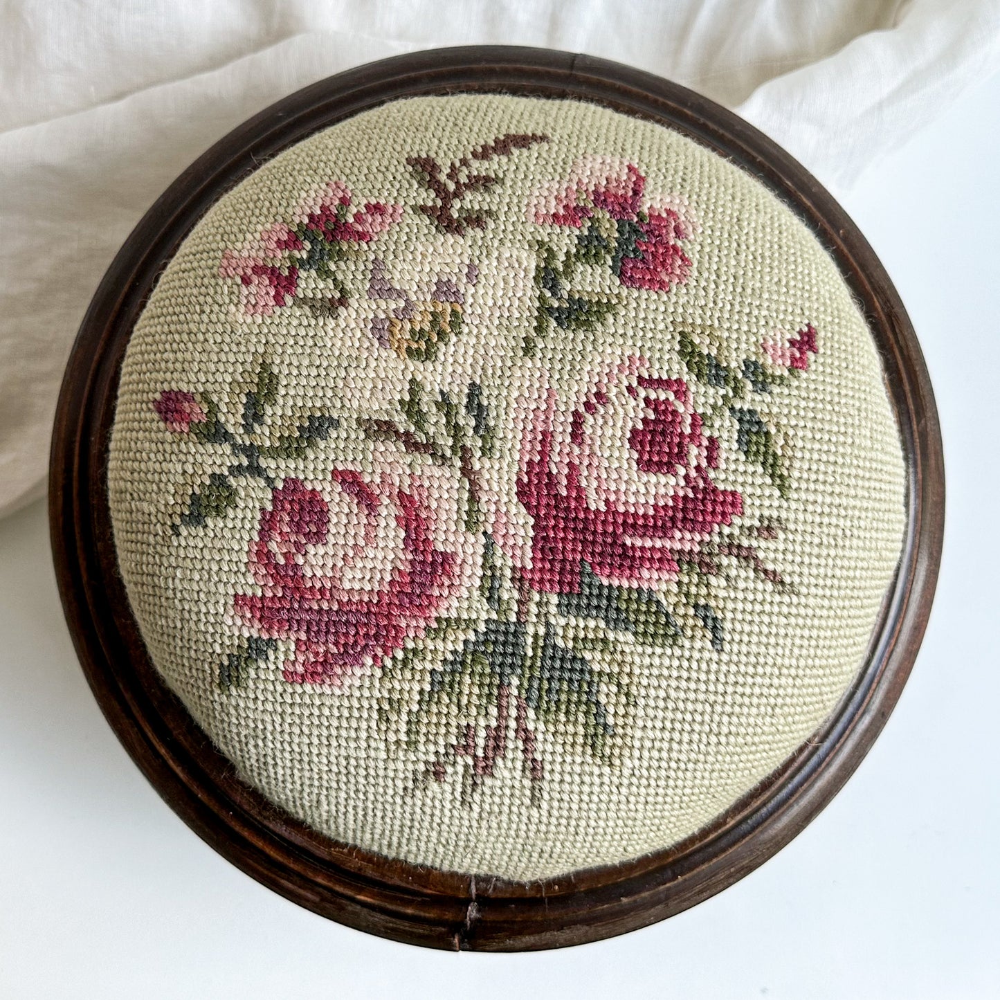 Antique Victorian Upholstered Footstool