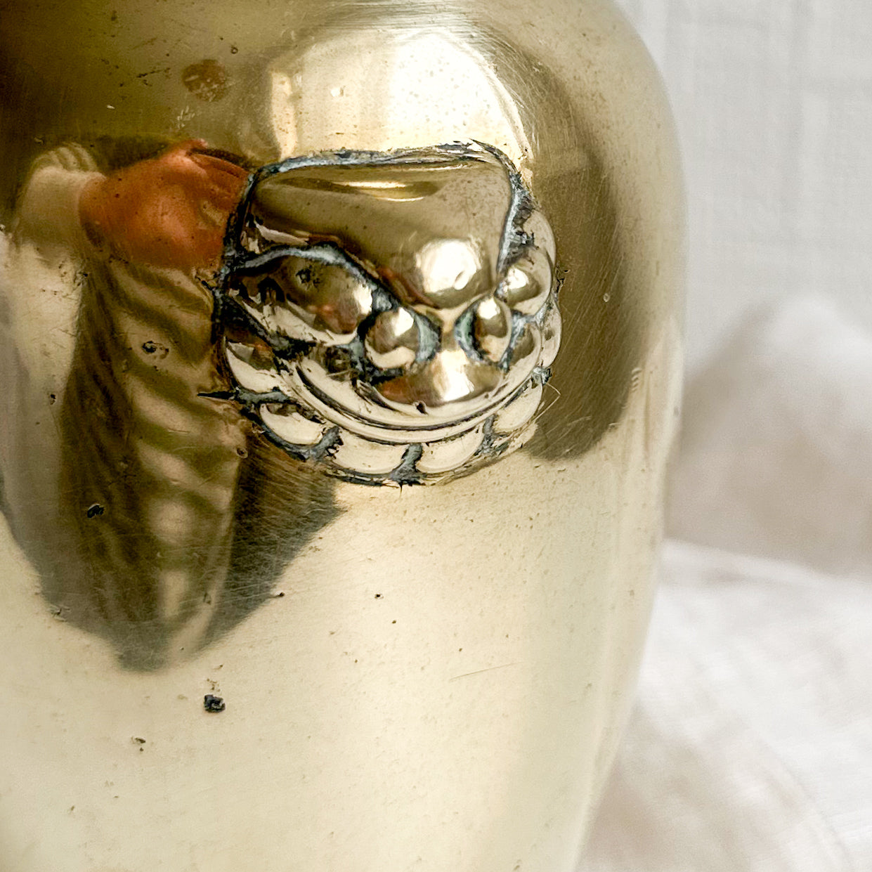 Pair of Solid Brass Vases