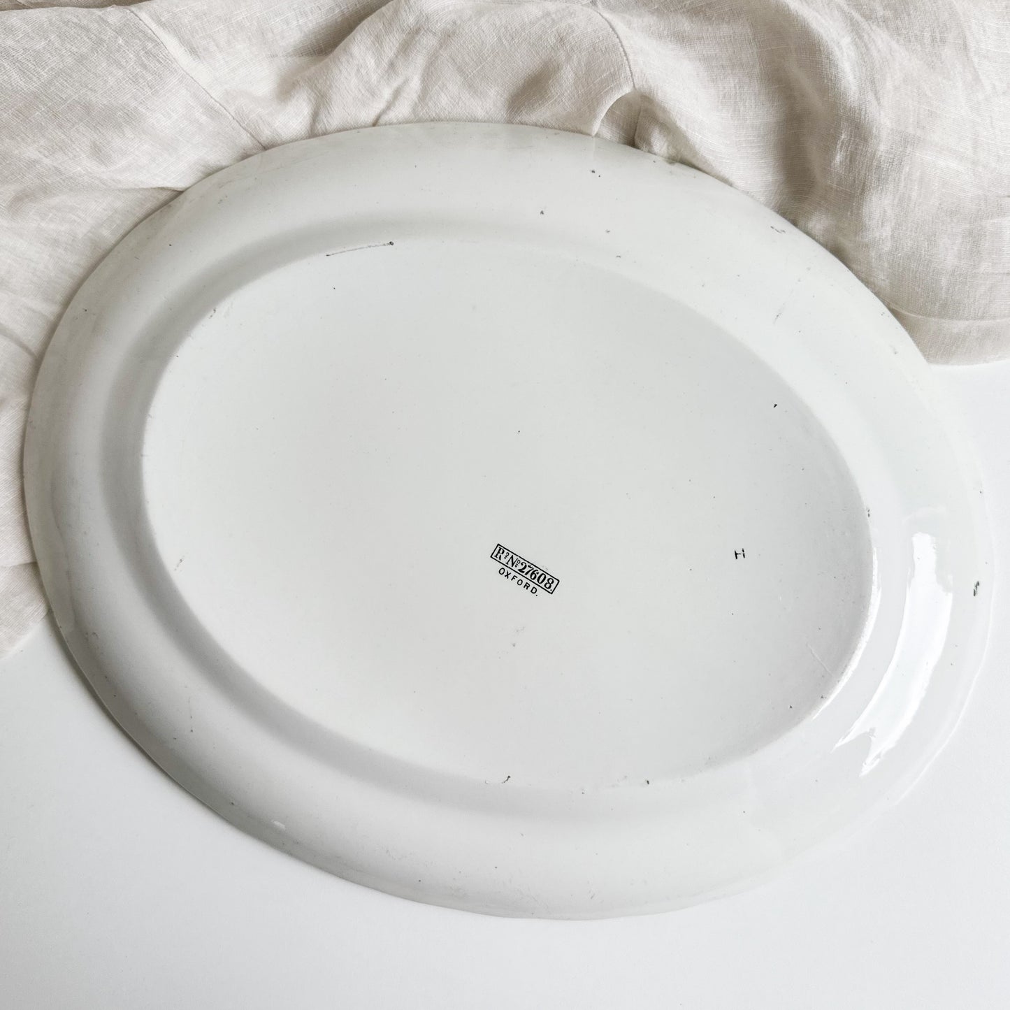 Antique Large Oval Platter