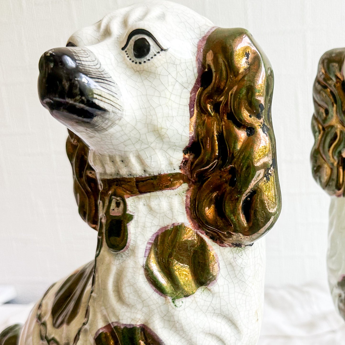 Pair of Large Staffordshire Spaniels