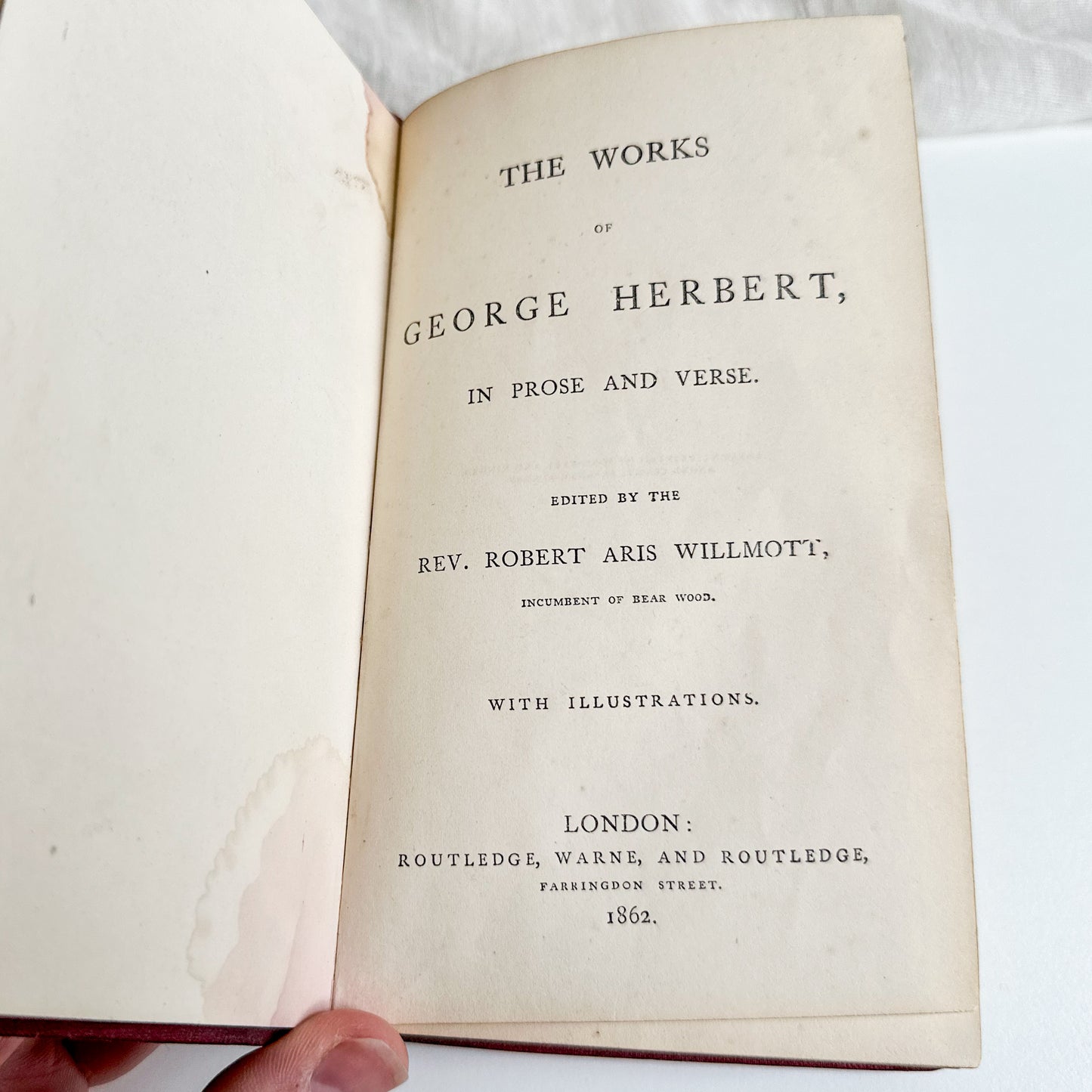 Herbert Antique Book from 1862