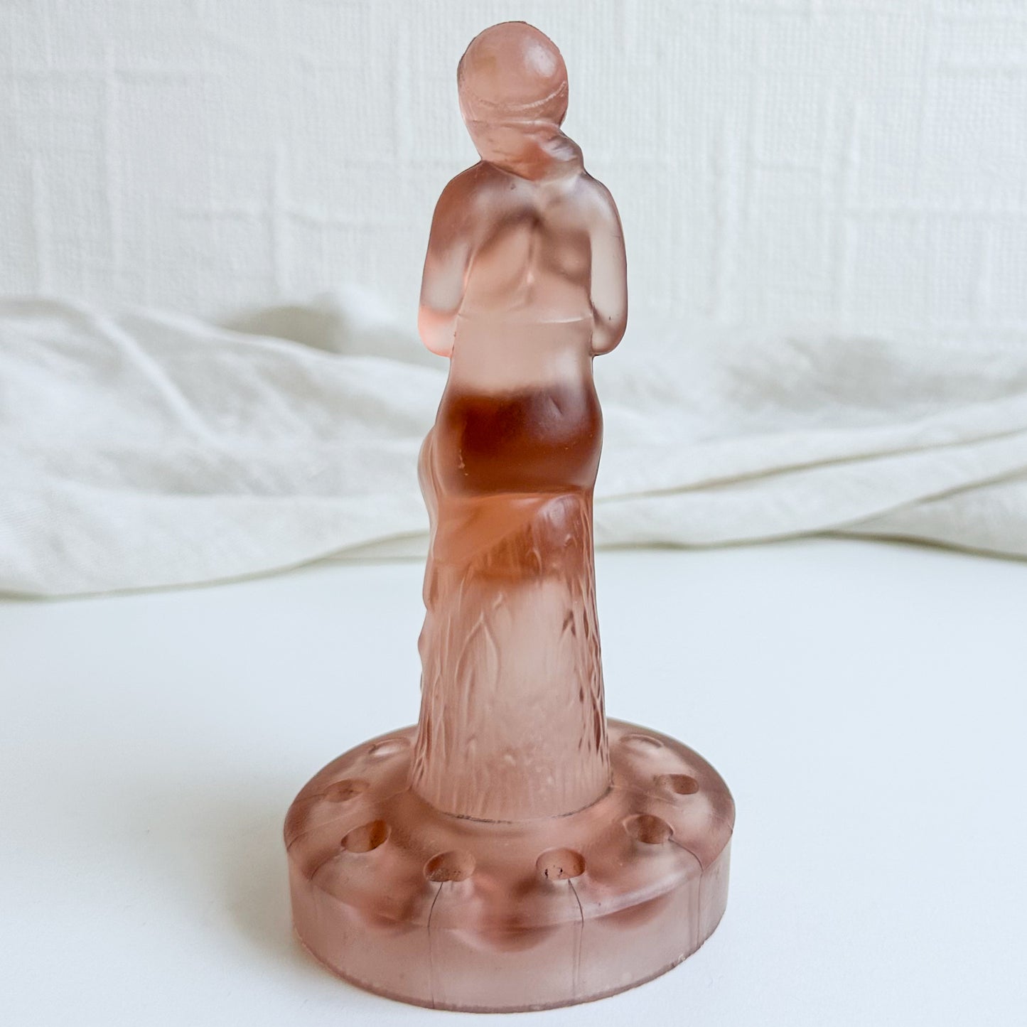 Art Deco Seated Lady Flower Frog