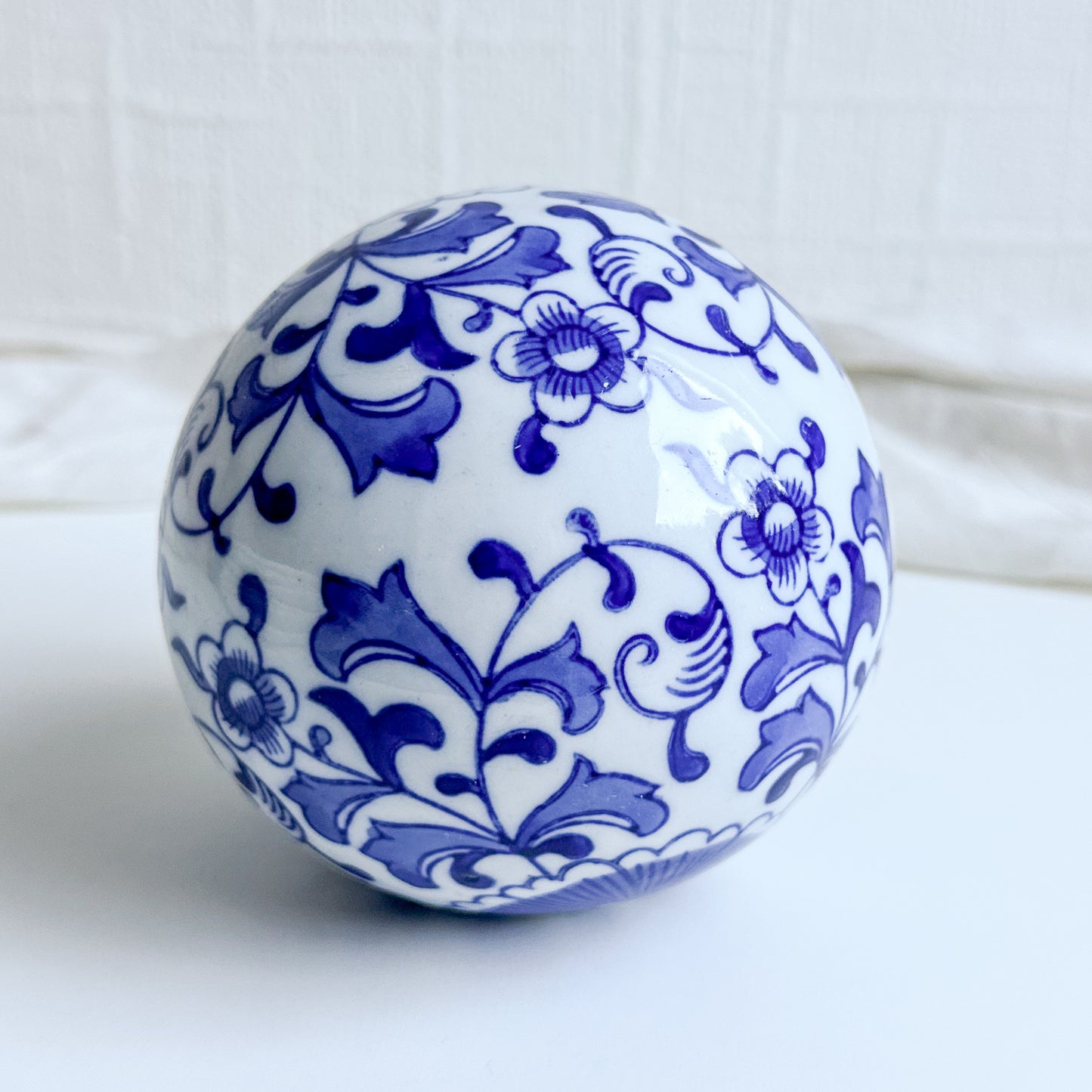 Blue and White Ball Orb