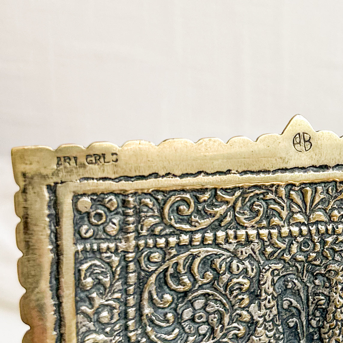 Ornate Brass Jewellery Box