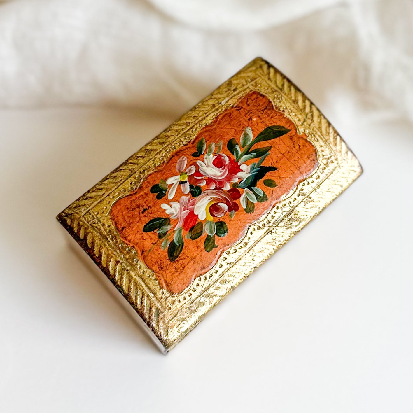 Small Hand Painted Florentine Box