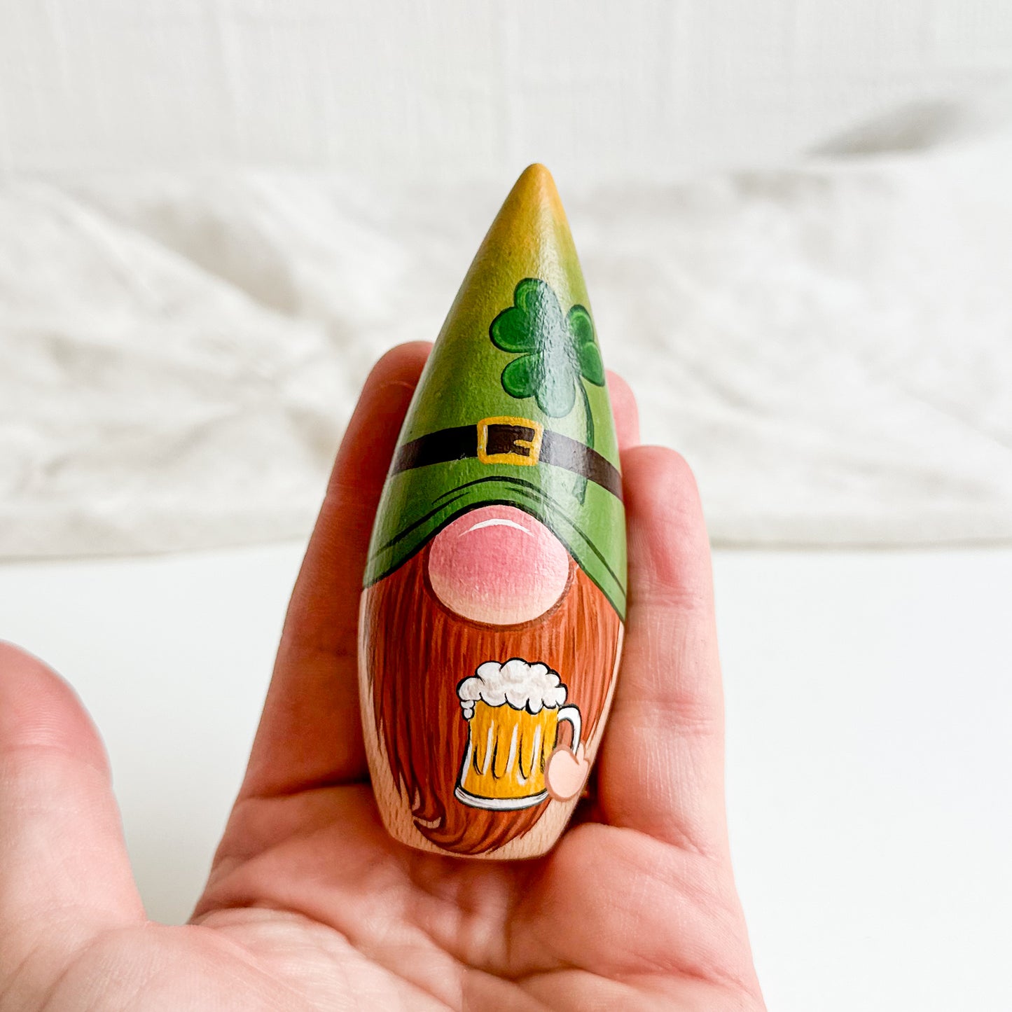 Hand Painted St Patrick’s Gnome