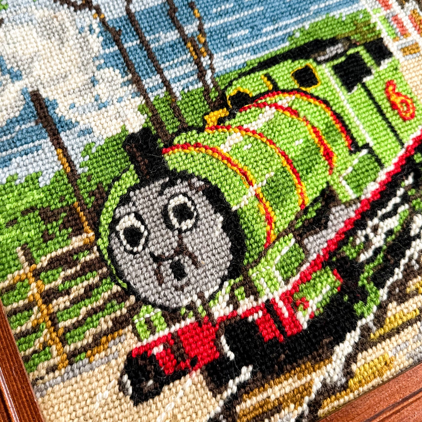 Framed “Thomas & Friends” Needlepoint