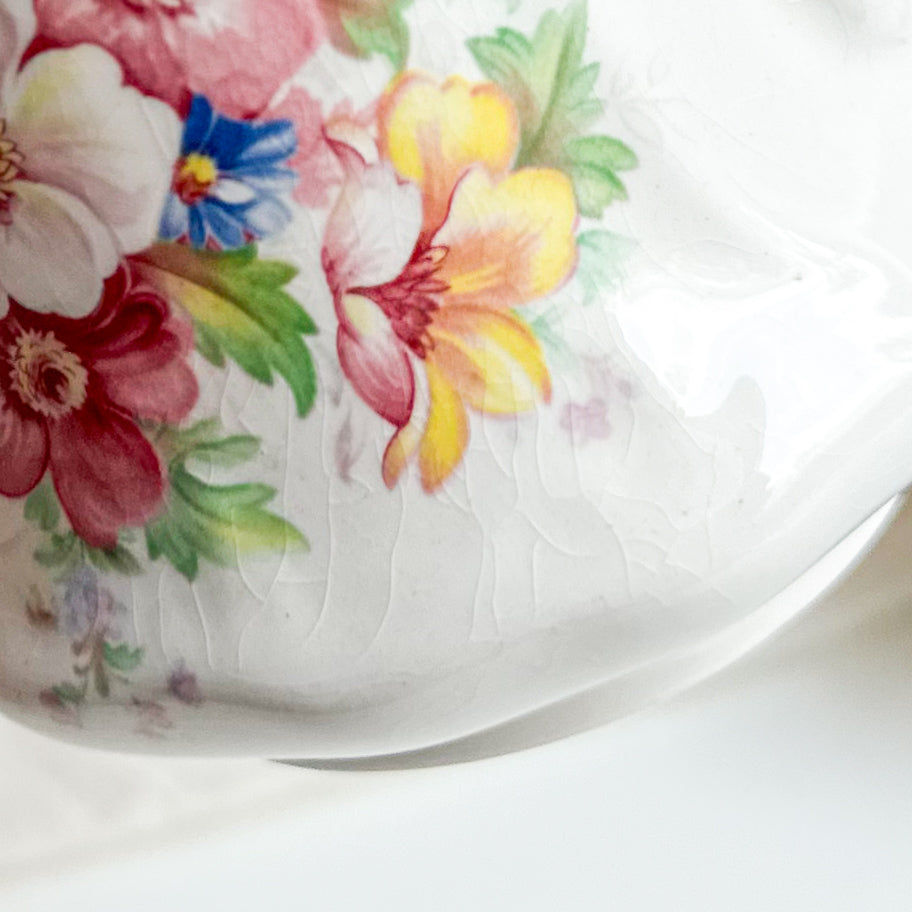 Floral Jug and Bowl Set