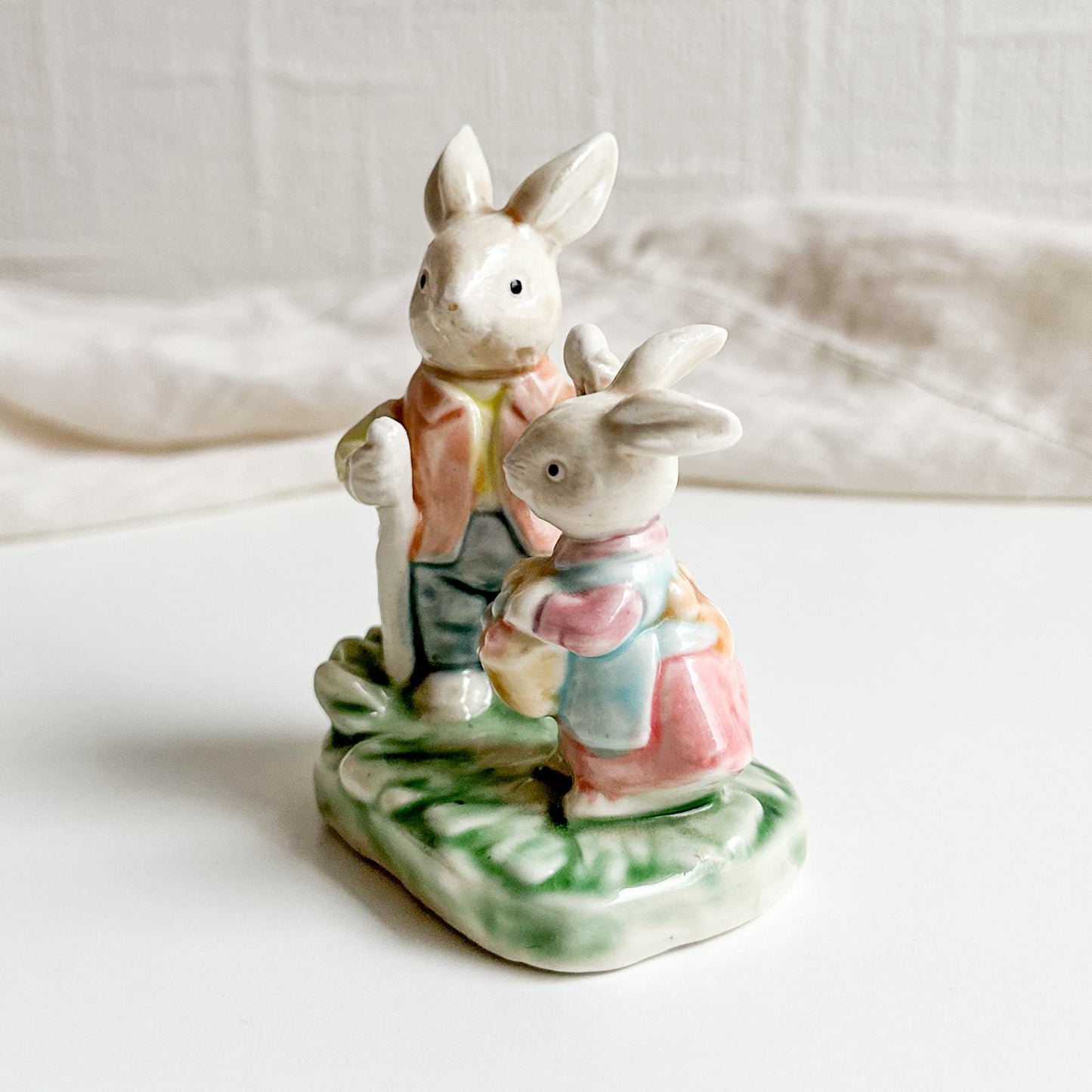 Albert Kessler Figurine with Two Bunnies