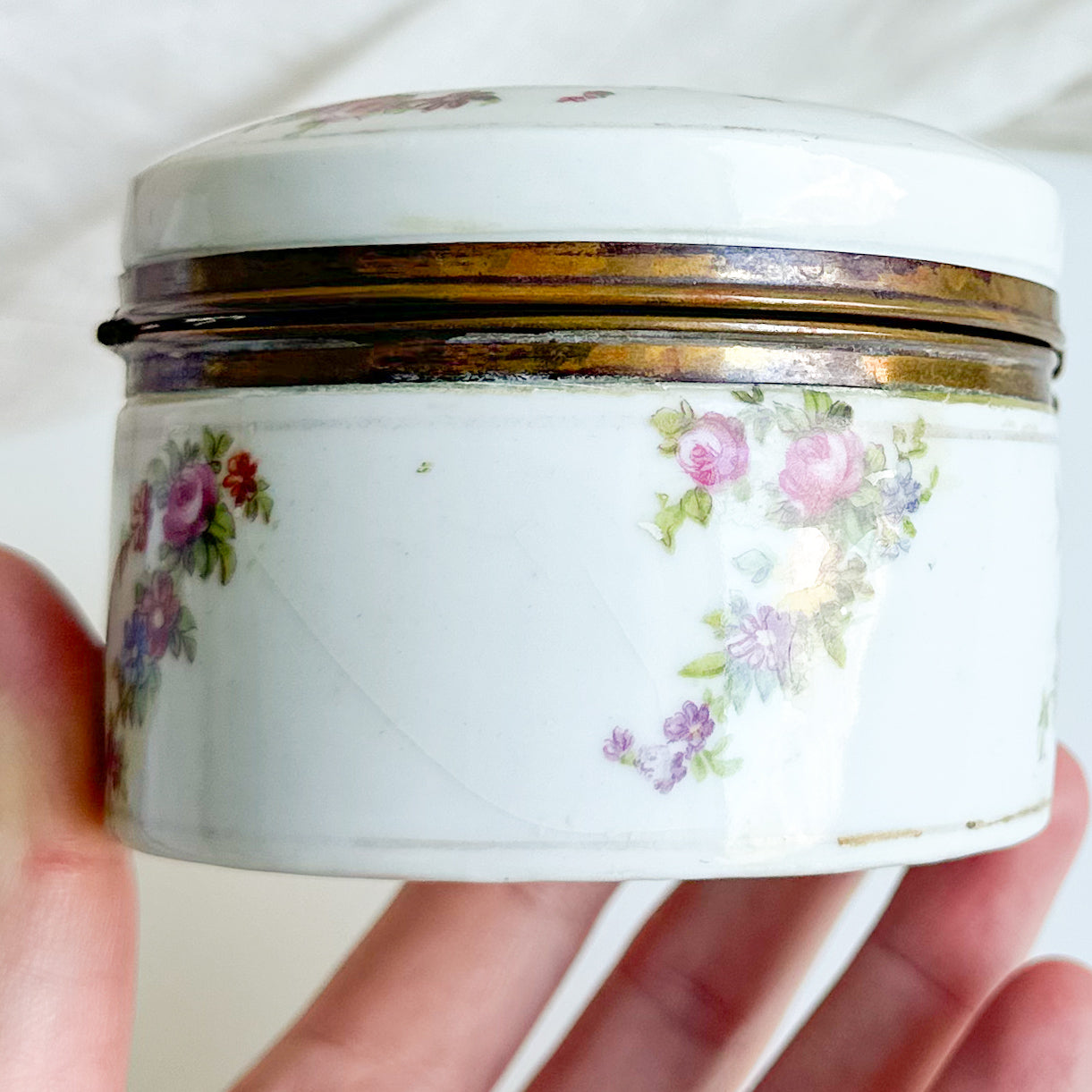 Floral Porcelain Jewellery Box