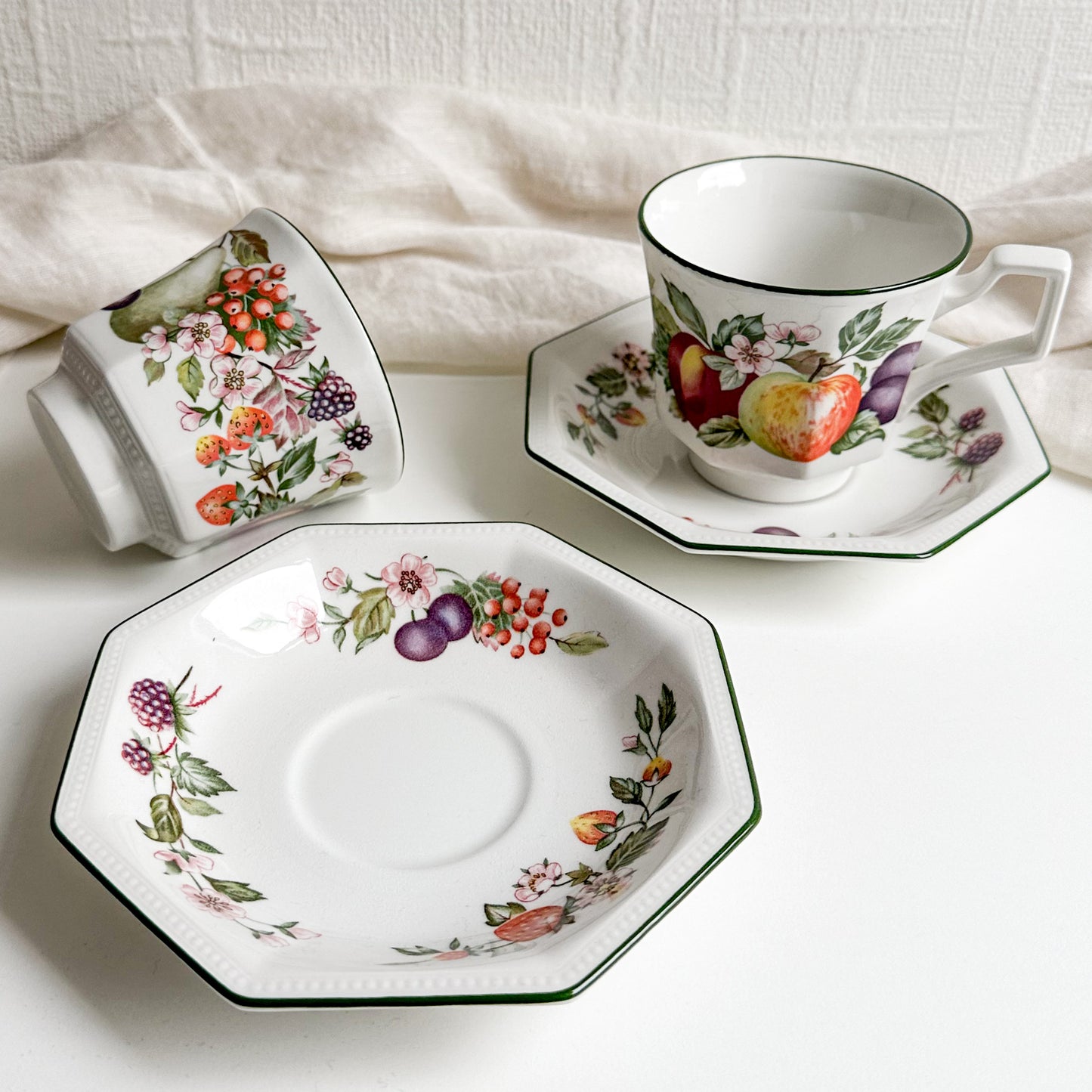 Pair of Johnson Brothers Cups and Saucers