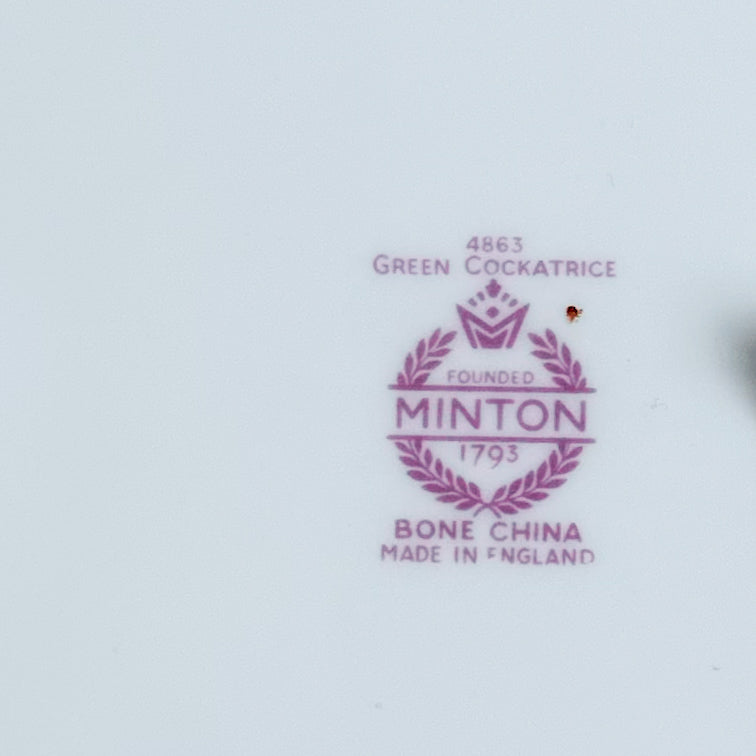 Minton Green Cockatrice Platter