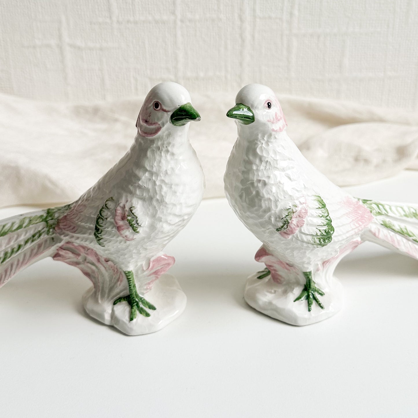 Pair of Italian Ceramic Birds