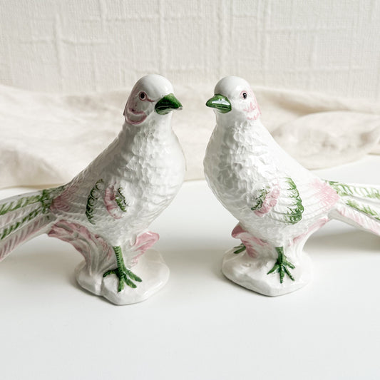 Pair of Italian Ceramic Birds