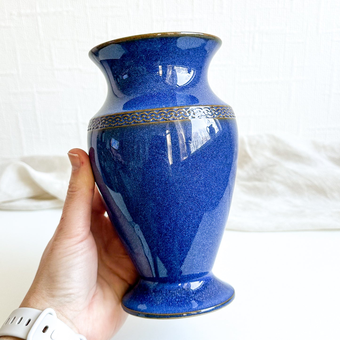 Blue Denby Vase