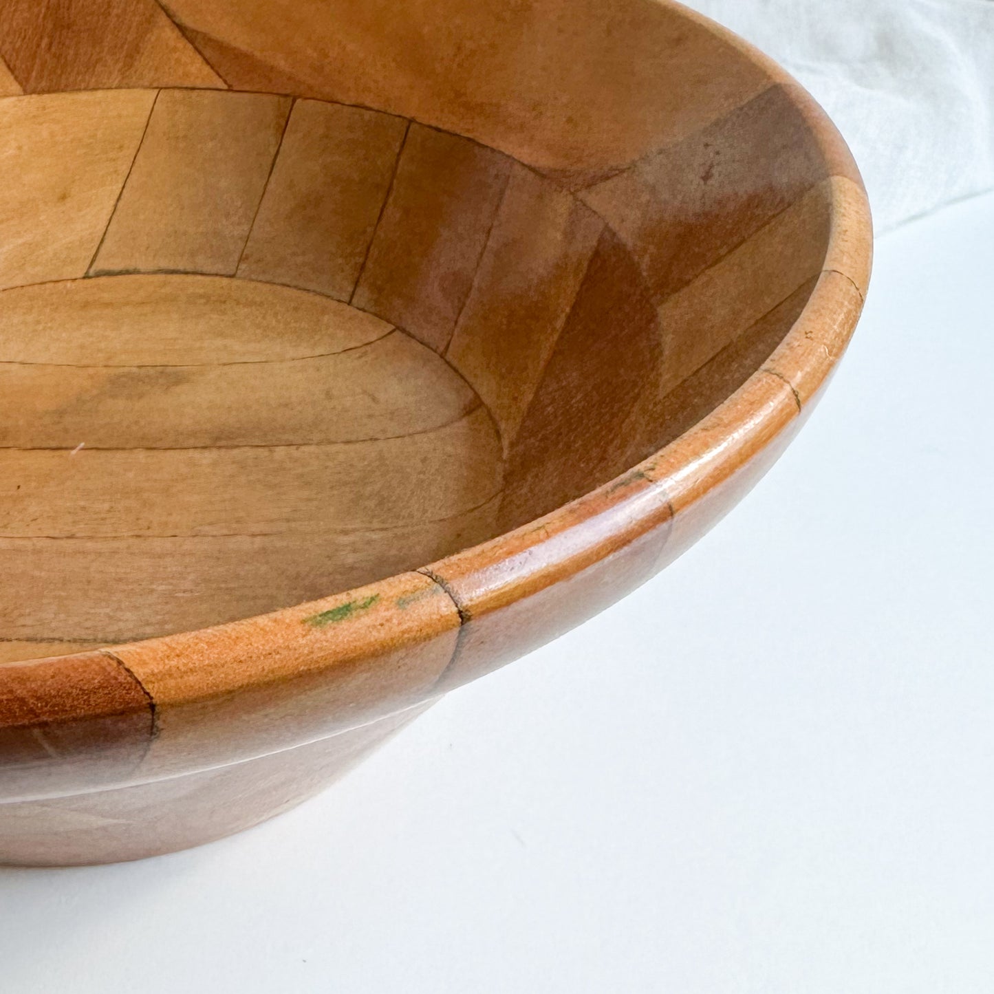 Mid Century Wooden Bowl