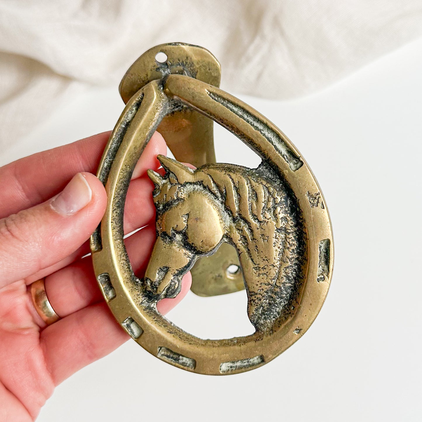 Brass Horse Shoe Door Knocker