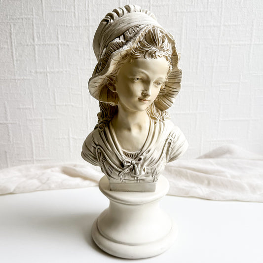 Resin Bust of Lady with Bonnet