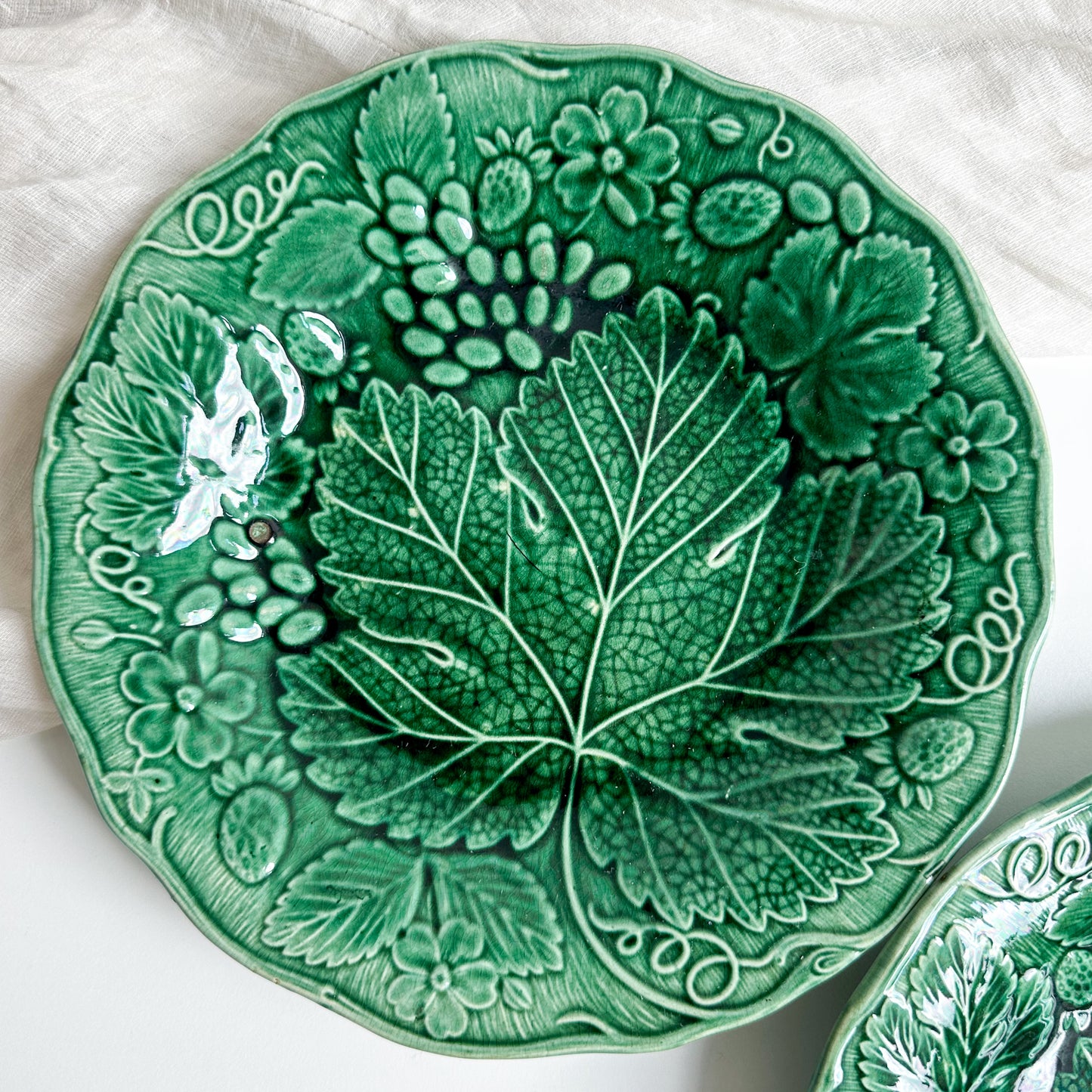 Pair of Majolica Plates
