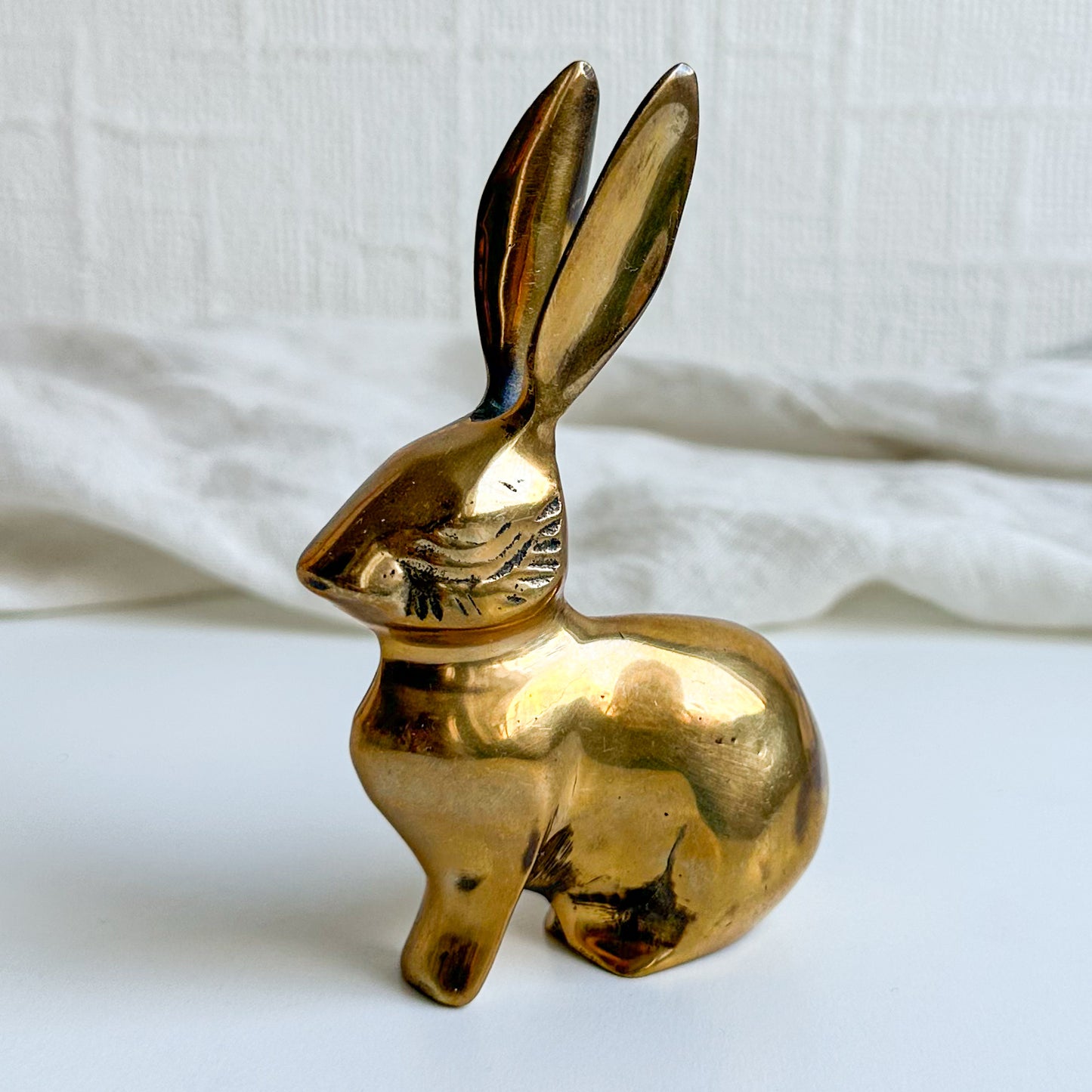 Brass Bunny Figurine