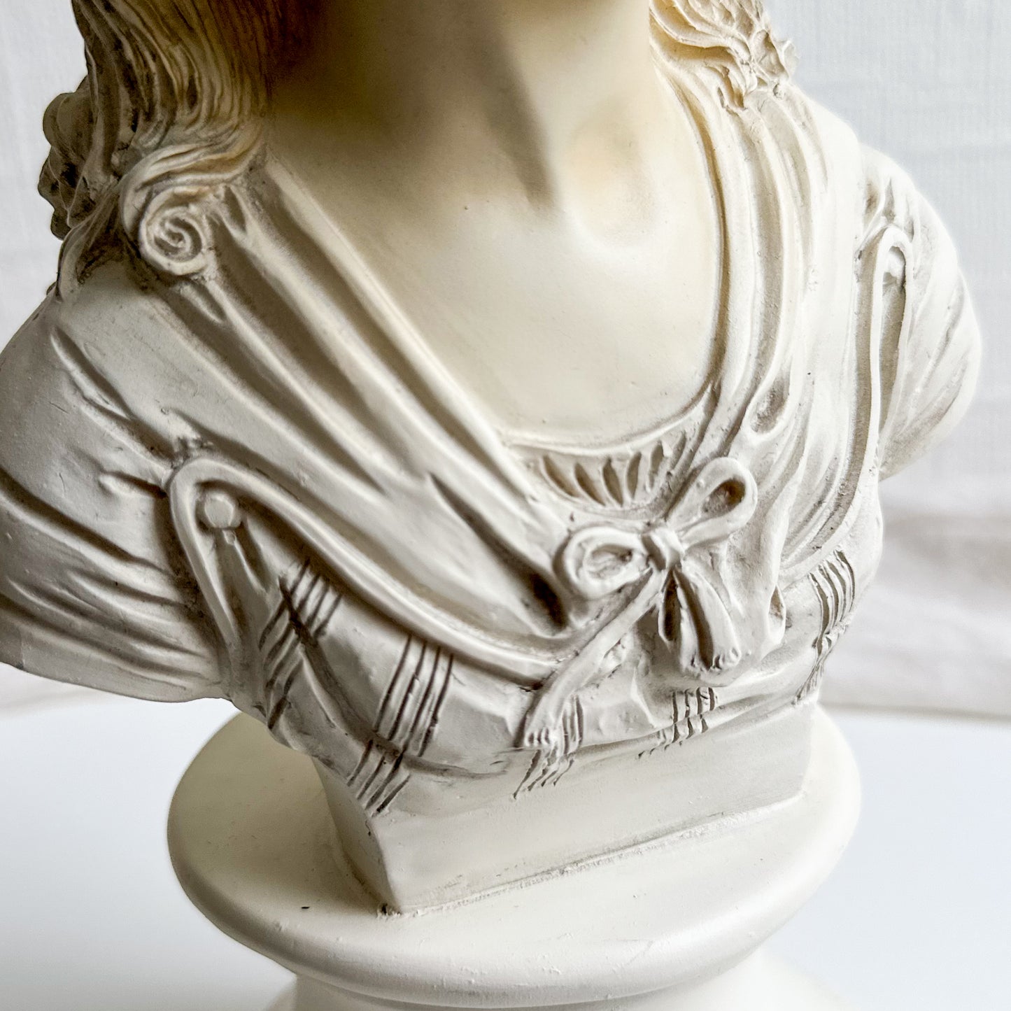 Resin Bust of Lady with Bonnet