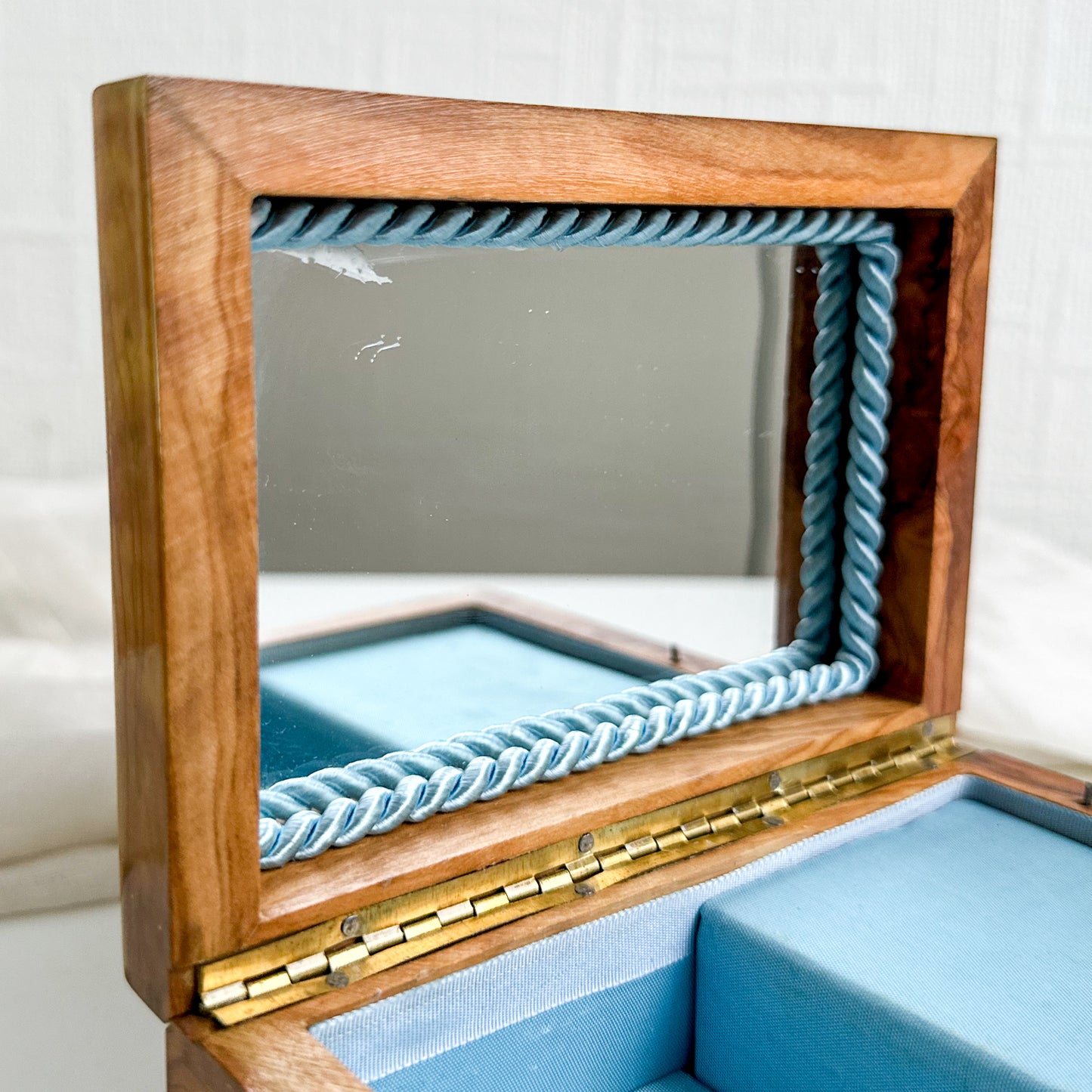 Wooden Music Box with Mirror