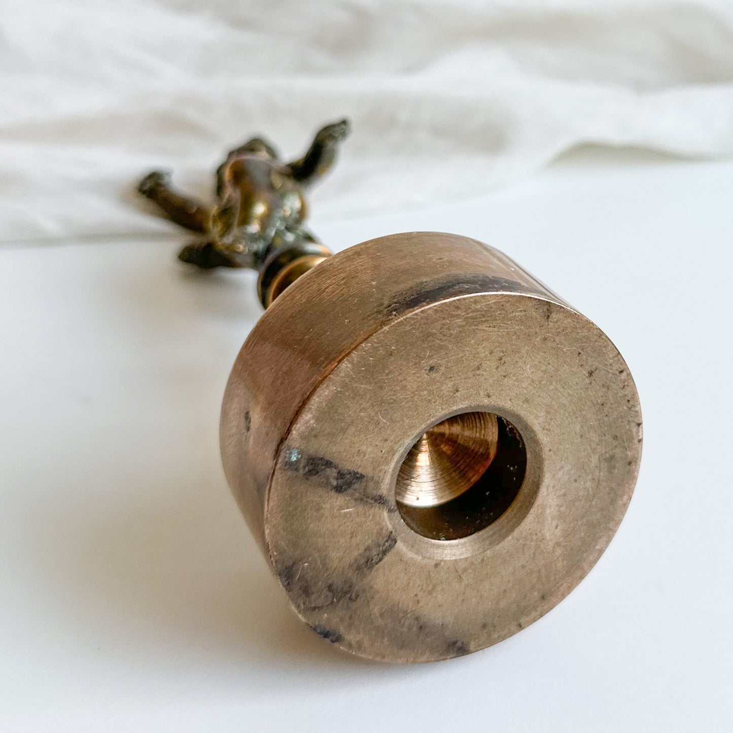 Brass Cherub Sculpture