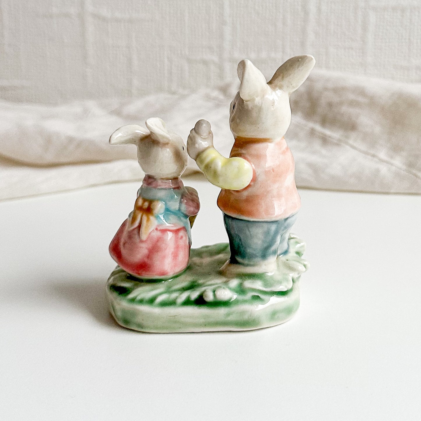 Albert Kessler Figurine with Two Bunnies