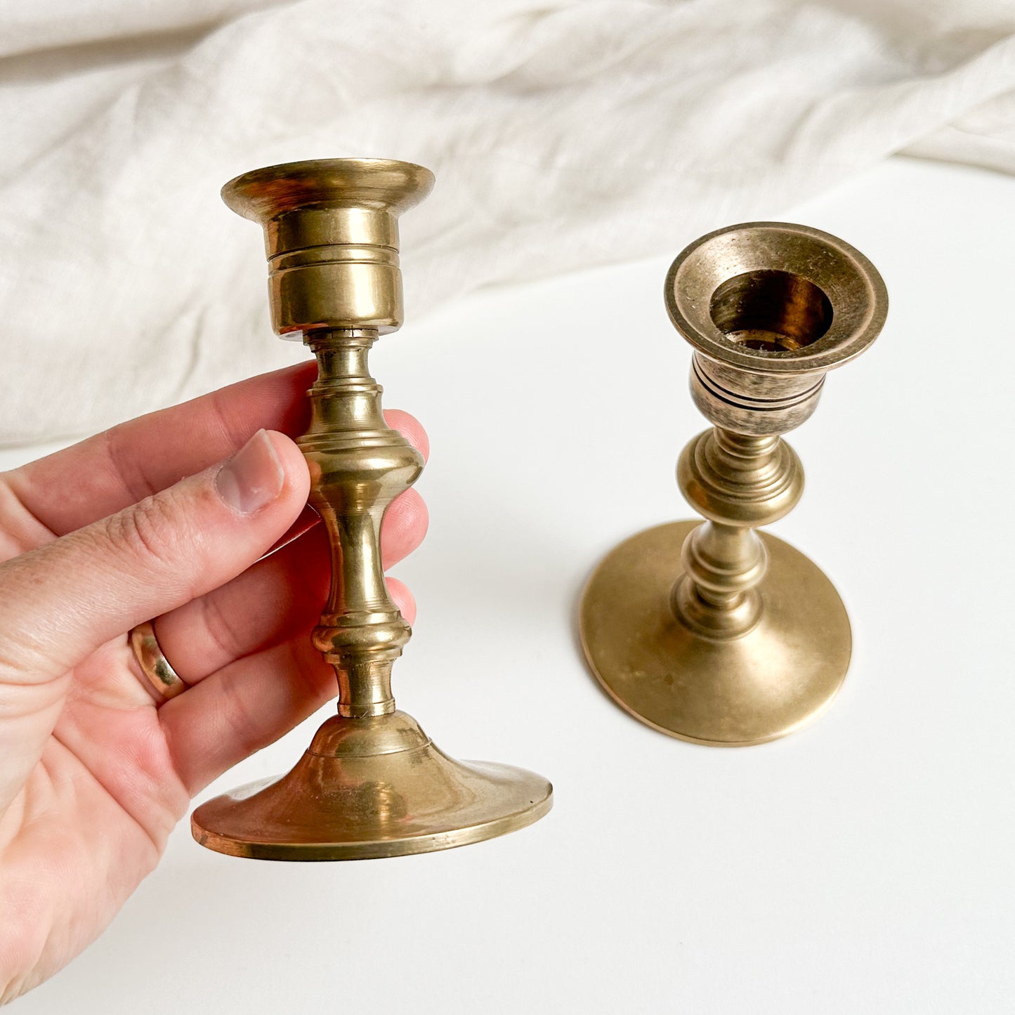 Pair of Brass Candlesticks