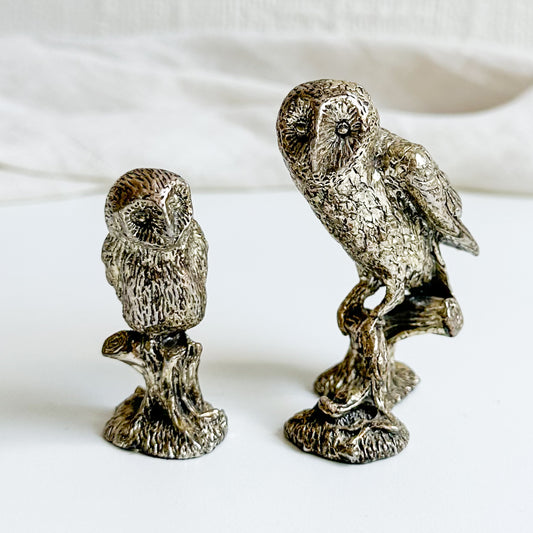 Pair of Owl Figurines