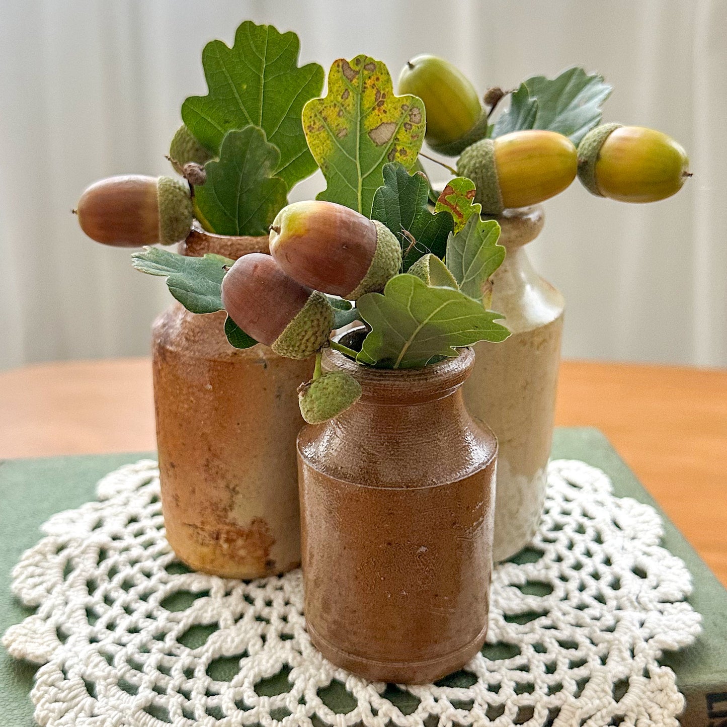 Trio of Victorian Small Pots