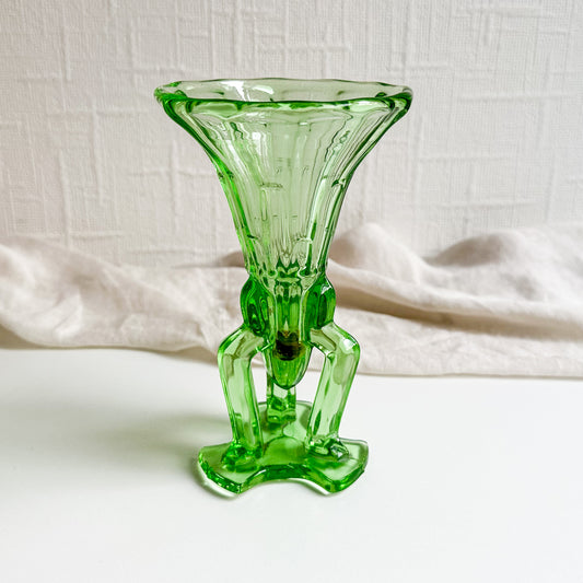 Art Deco Uranium Glass Vase