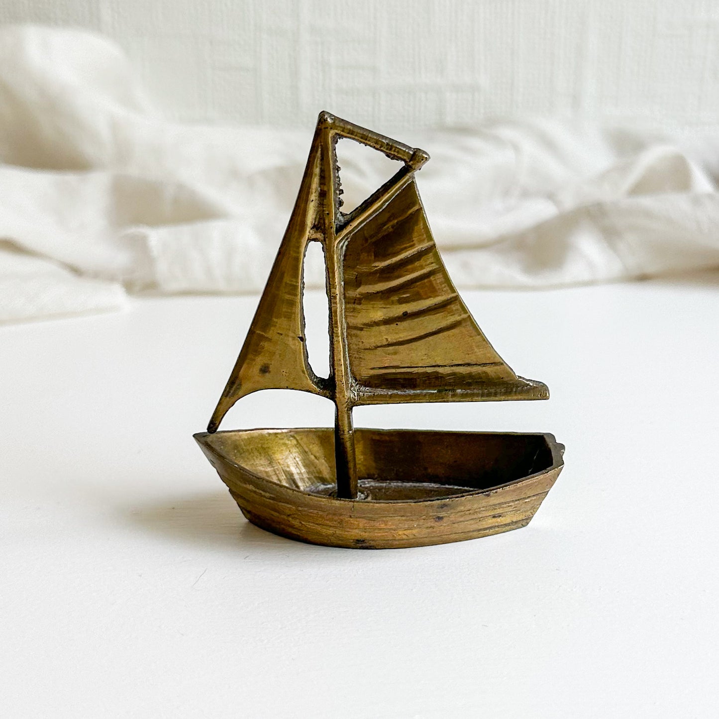 Small Brass Sail Boat