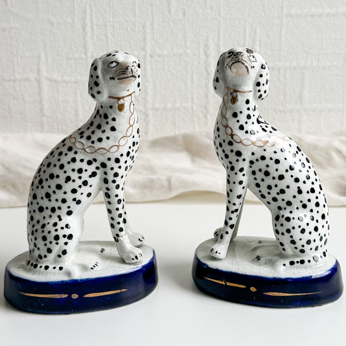 Pair of Staffordshire Dalmatians
