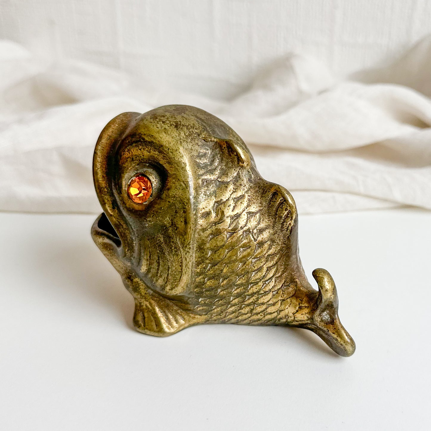 Brass Fish Ashtray / Trinket Dish