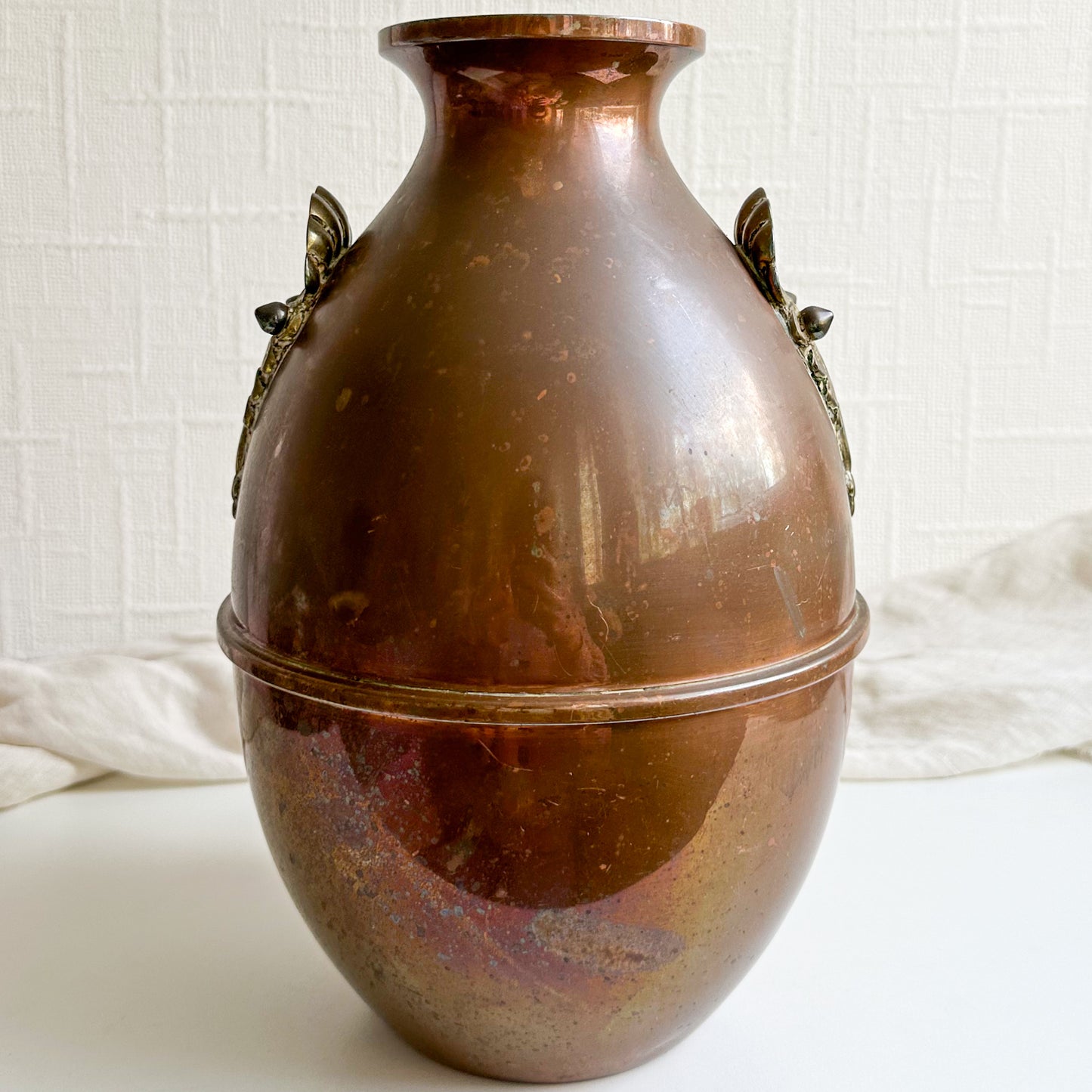 Antique Copper and Brass Vase