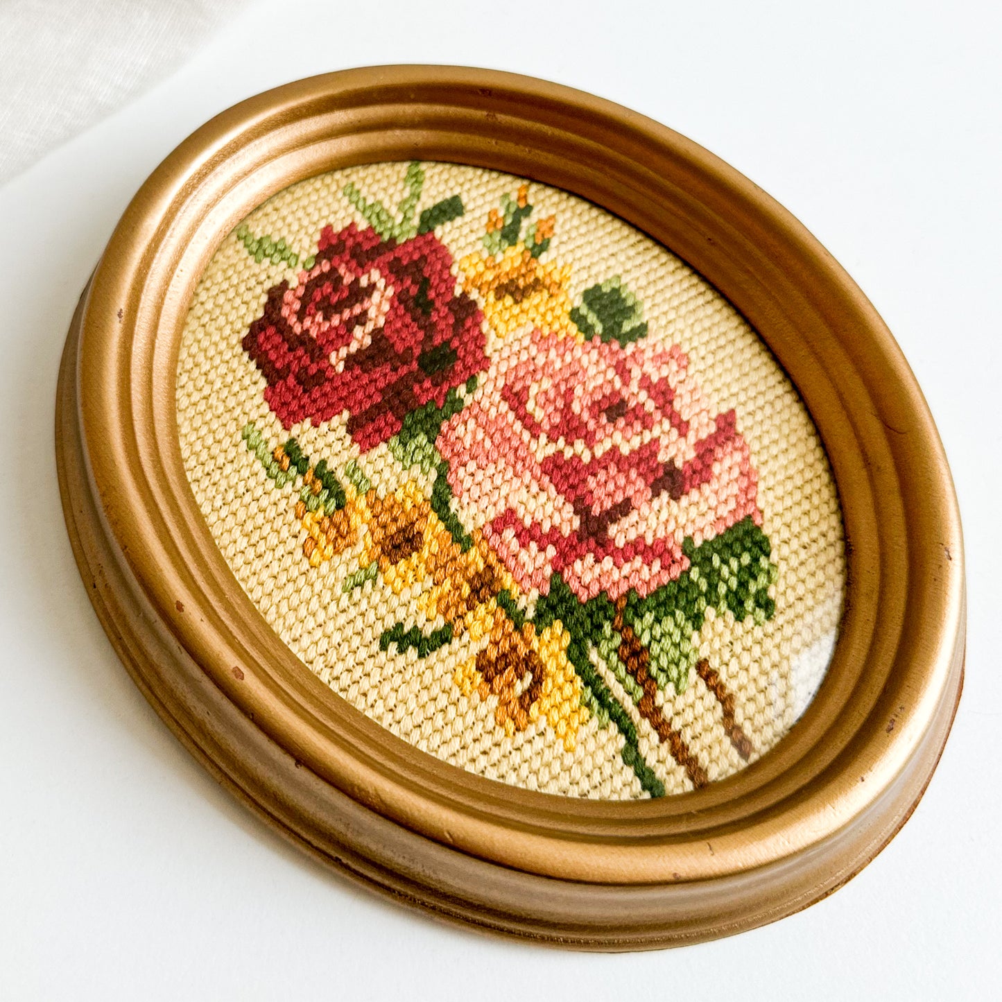 Small Floral Needlepoint