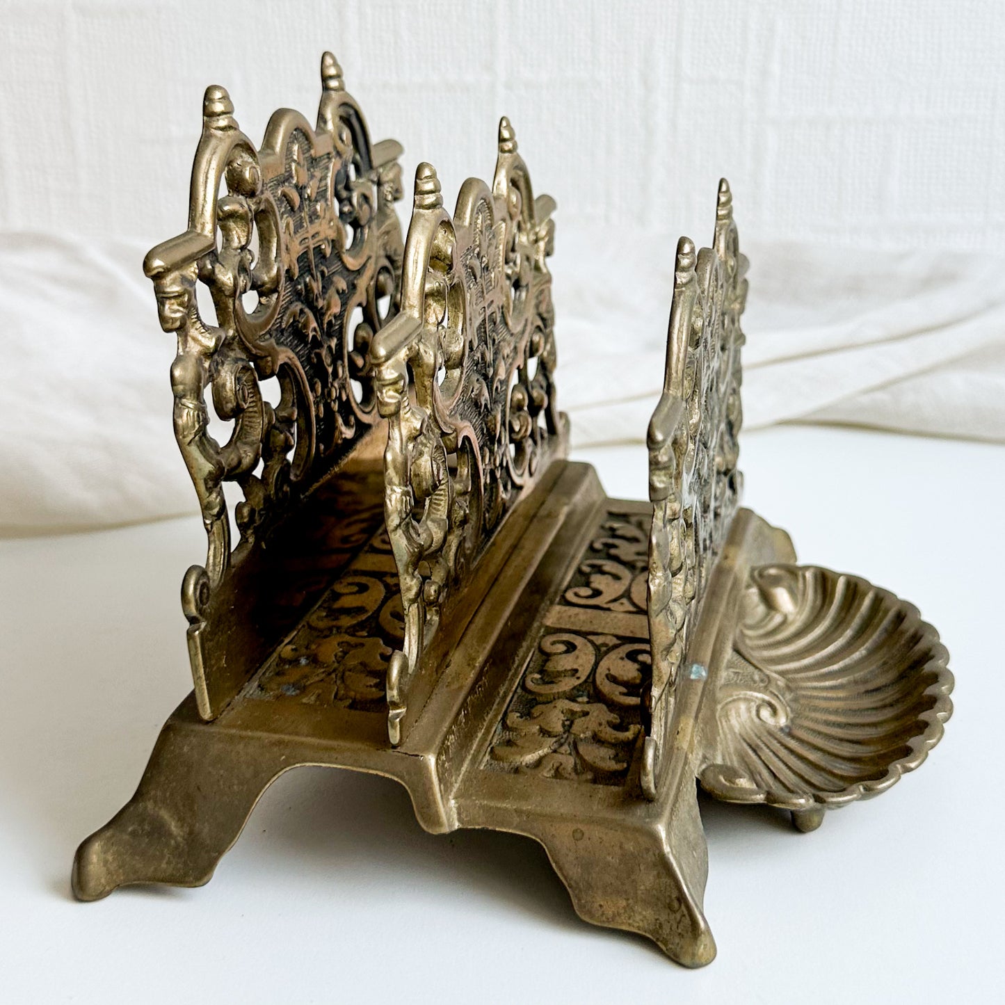 French Brass Letter Holder