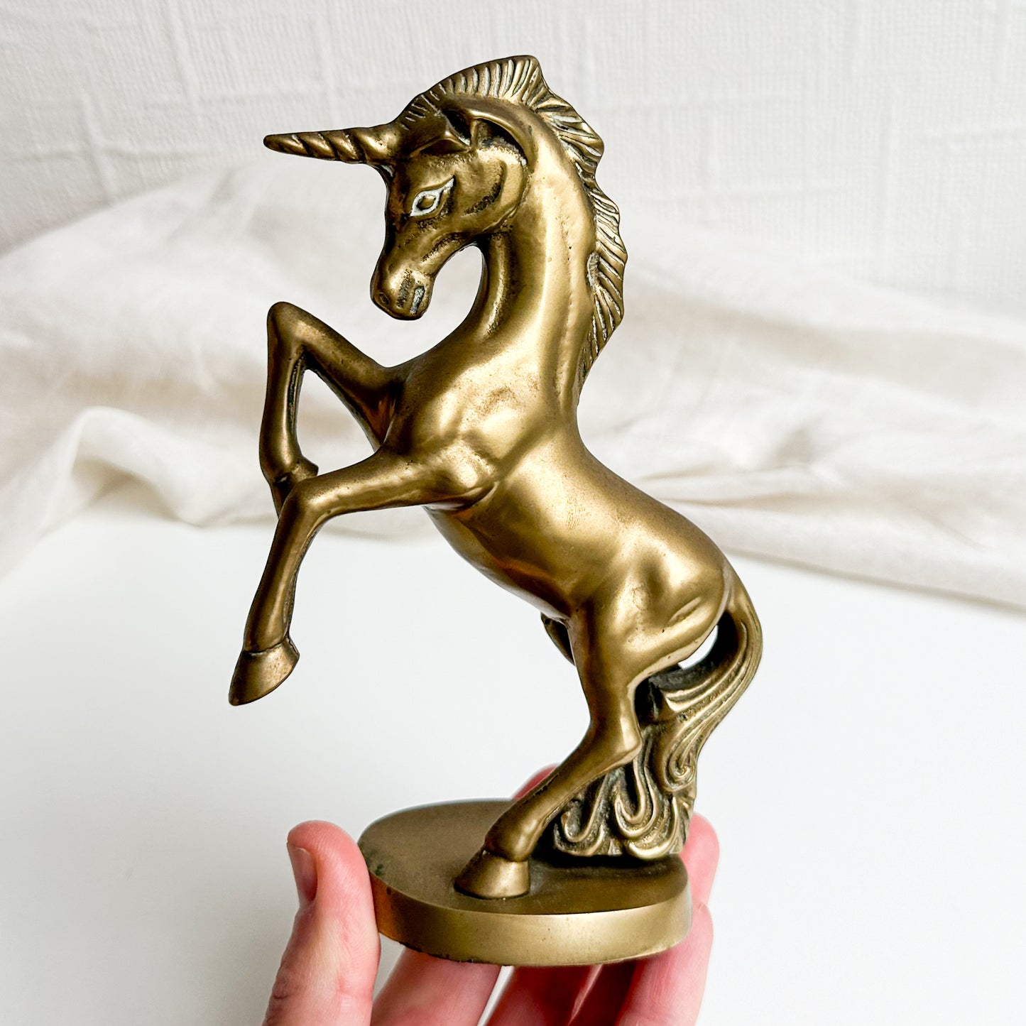 Solid Brass Unicorn Figurine