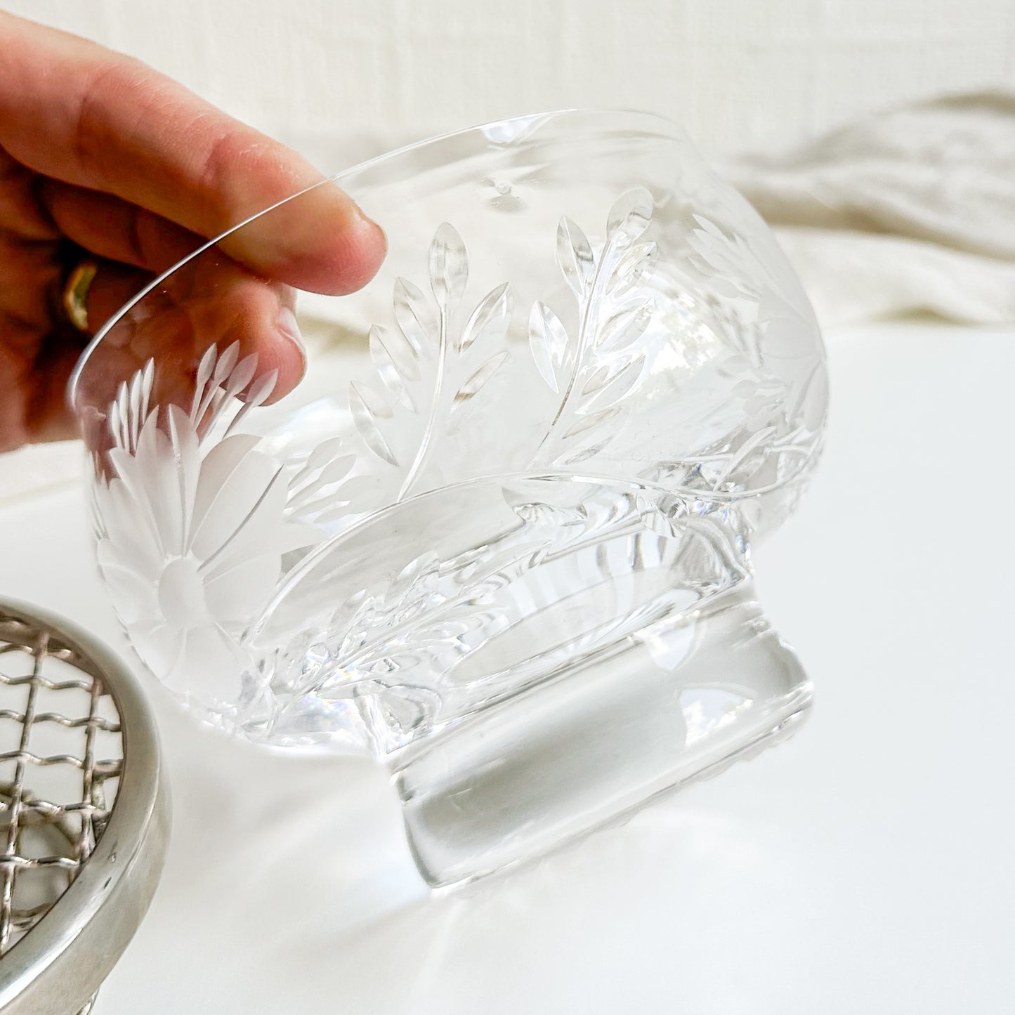 Crystal Rose Bowl