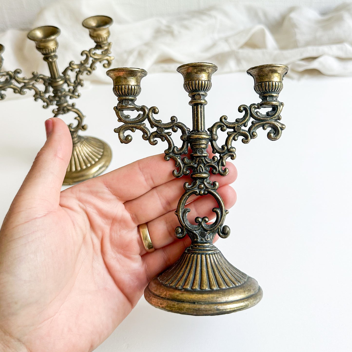 Pair of Small Candelabras