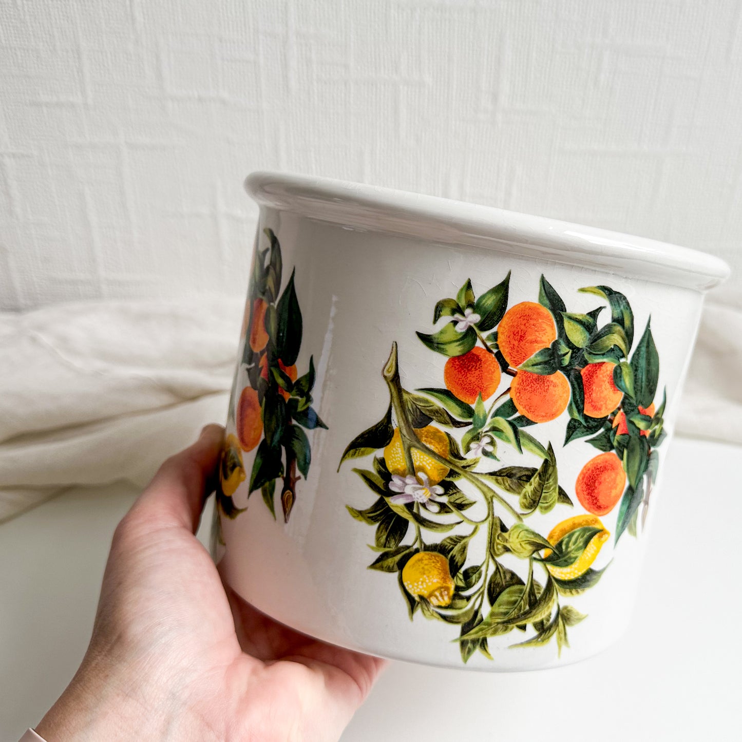 Portmeirion “Oranges and Lemons” Plant Pot