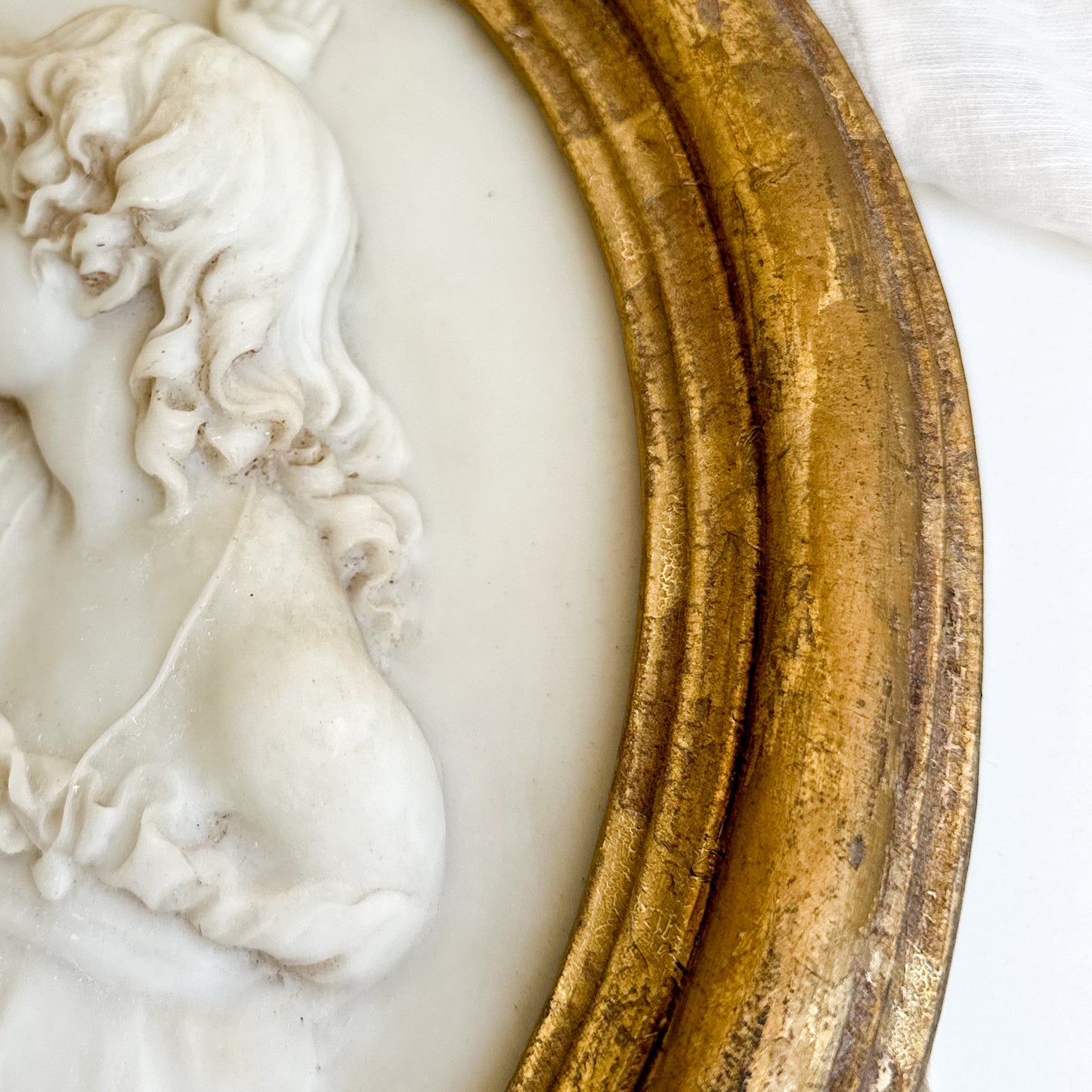 Framed Oval Wall Plaque