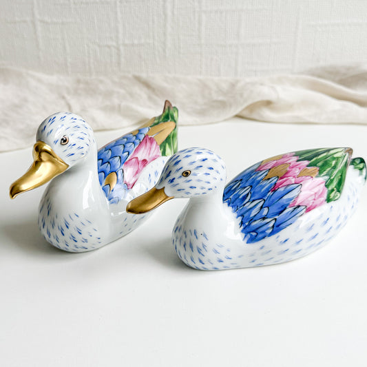 Pair of Hand Painted Ducks